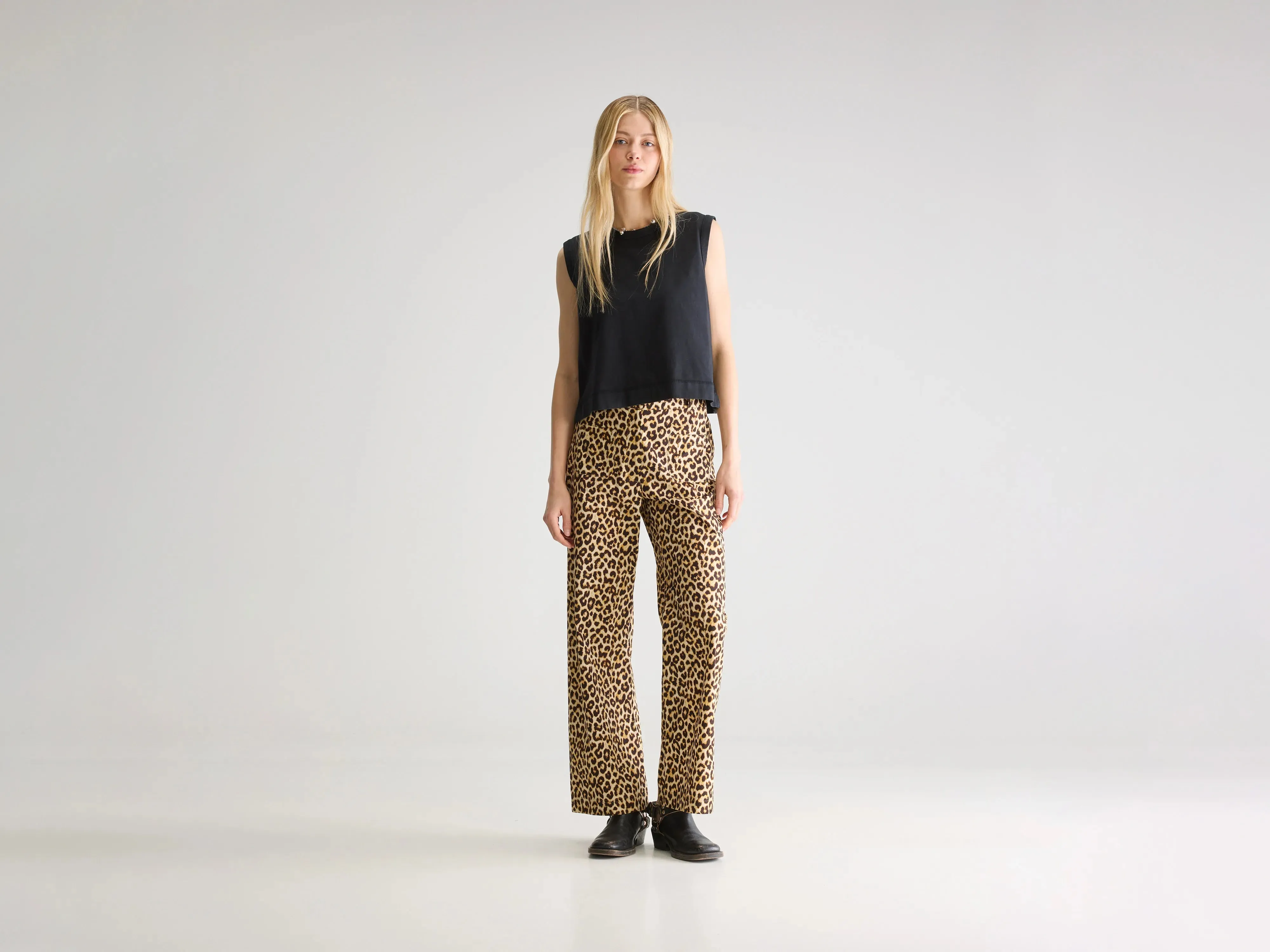 No Fuss Street Inspired Vivia leopard trousers (251 / W / DISPLAY J)