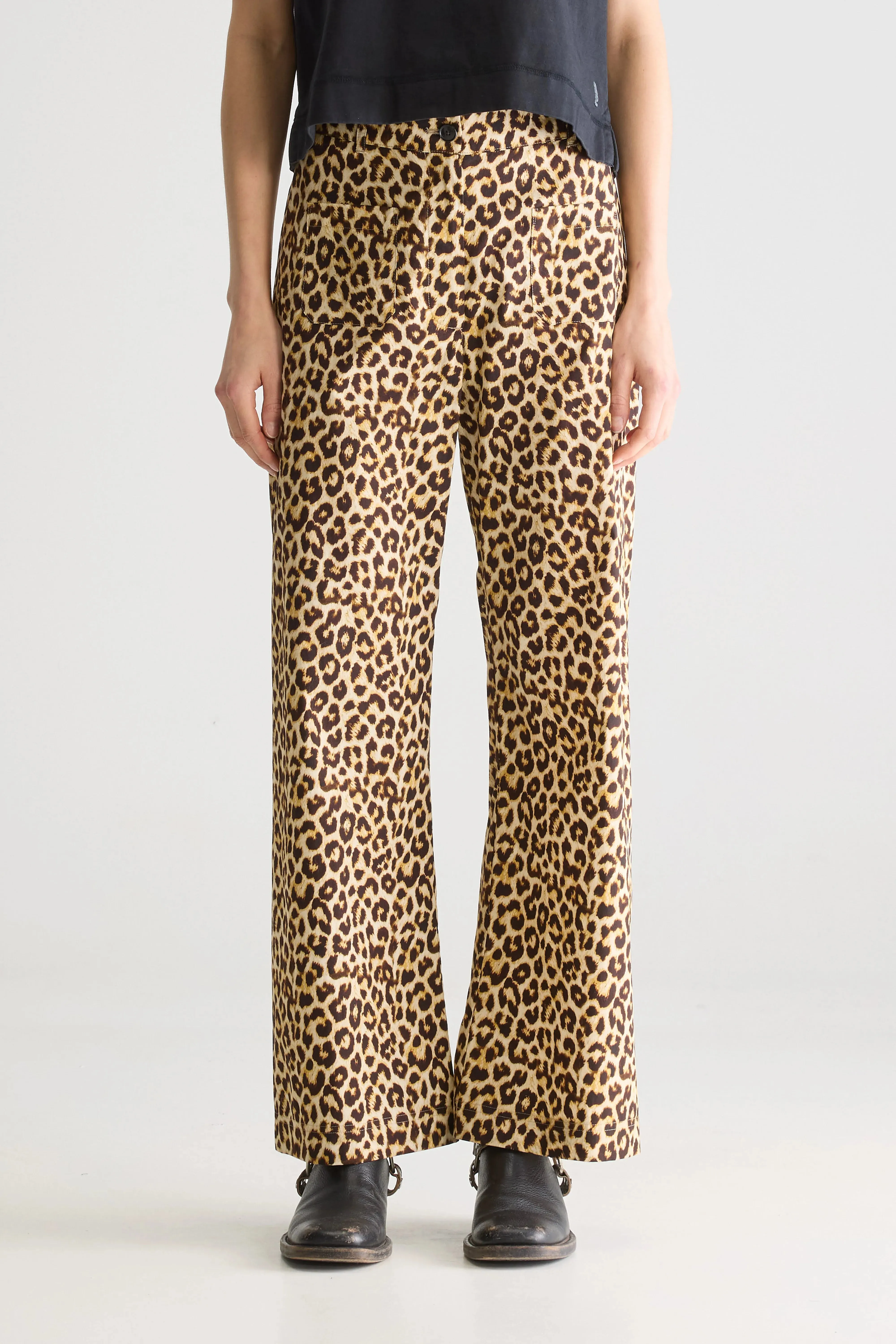 Comfy Waist Vivia leopard trousers (251 / W / DISPLAY J)