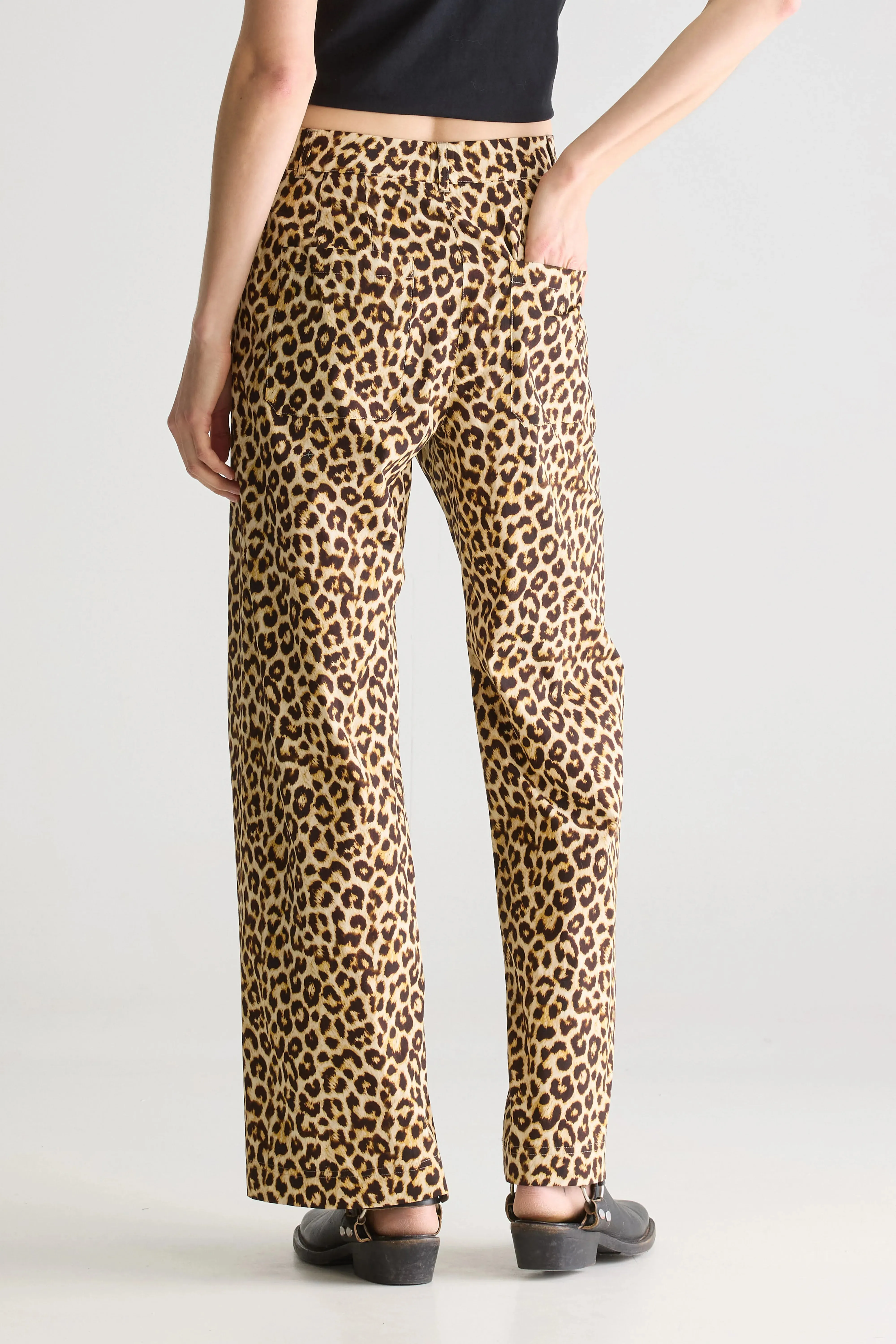 Comfy Waist Vivia leopard trousers (251 / W / DISPLAY J)