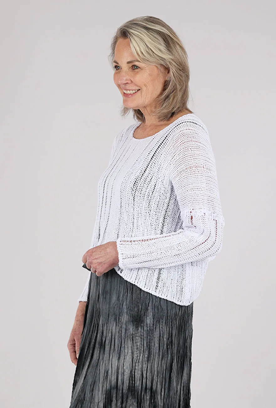 Commute Suitable Brushetta Sweater, White