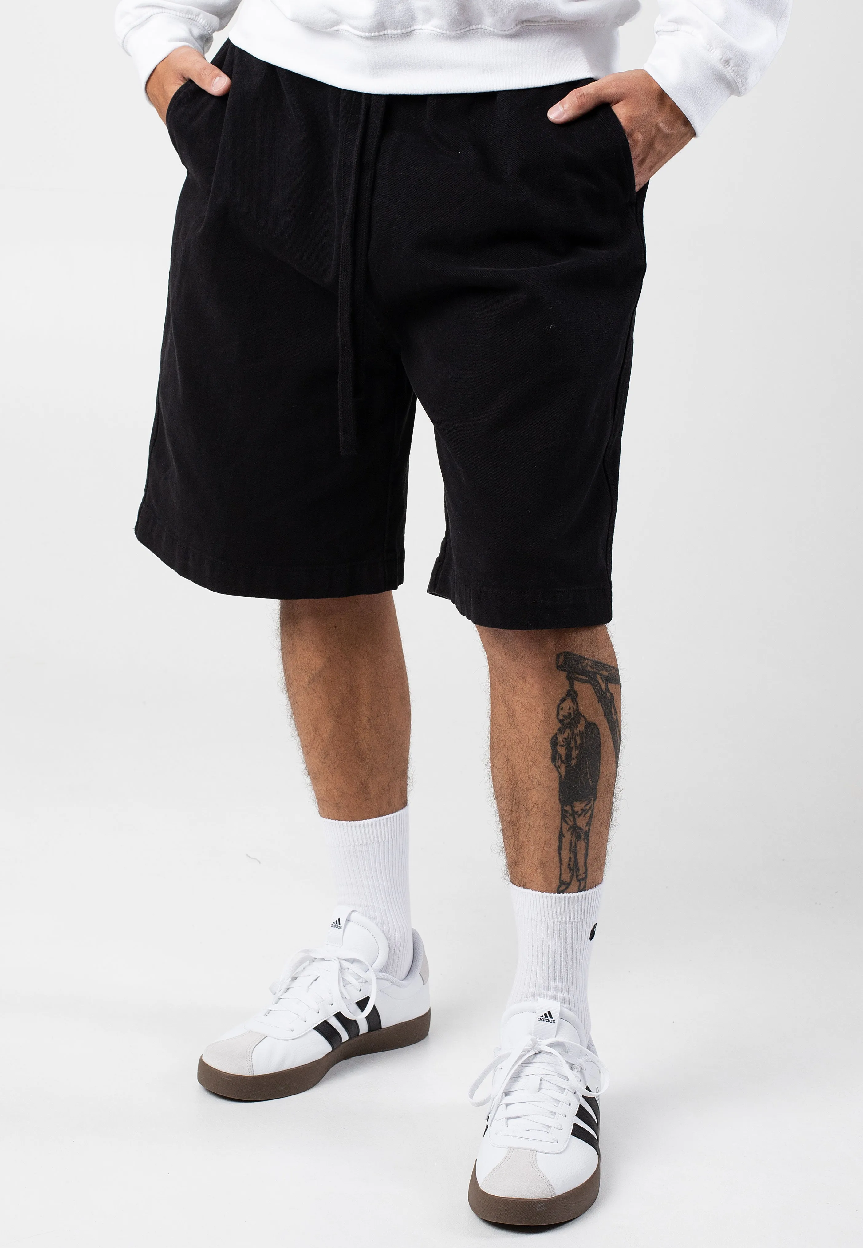 Compact Size Carhartt WIP - Floyd Garment Dyed Black - Shorts