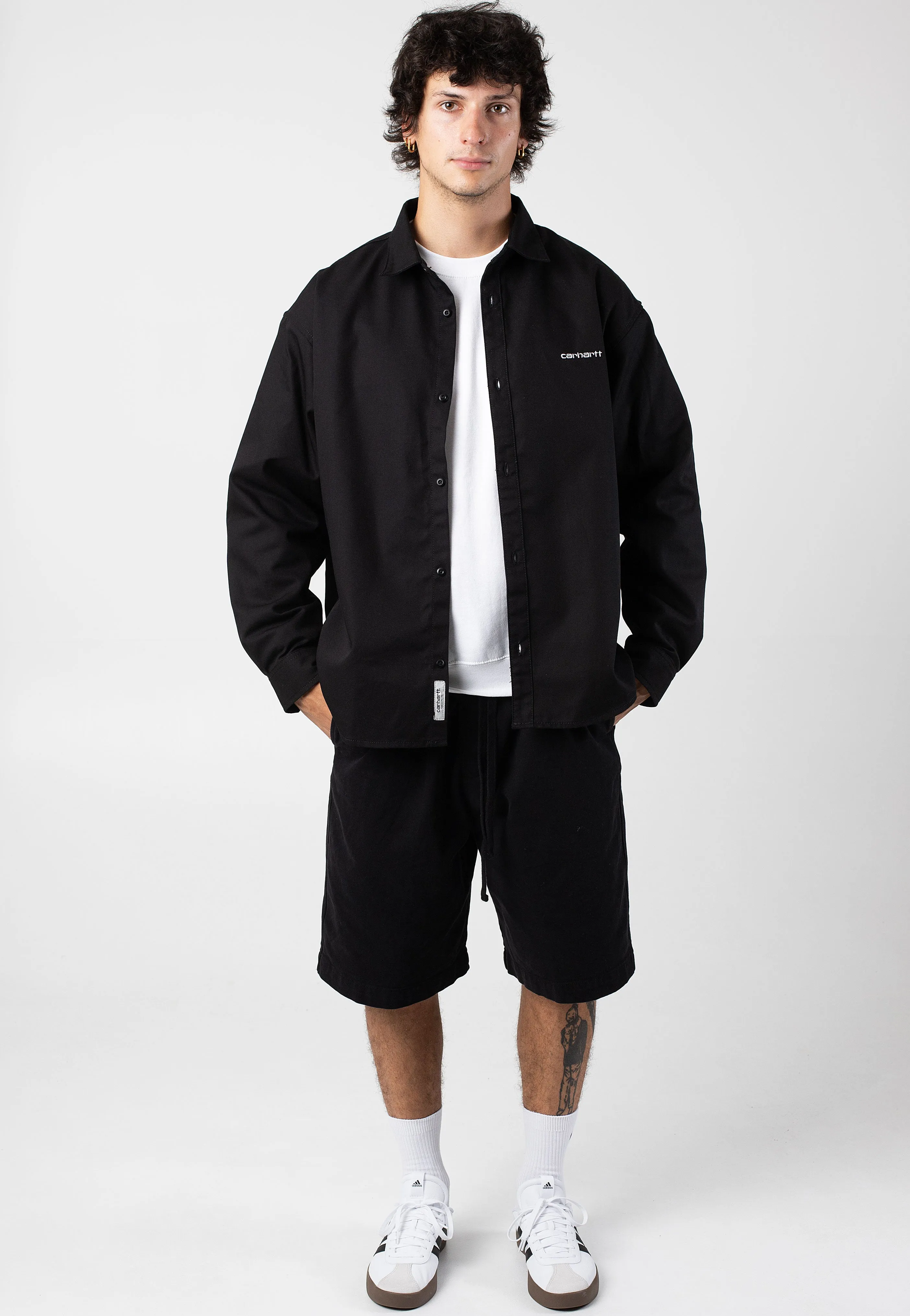 Compact Size Carhartt WIP - Floyd Garment Dyed Black - Shorts