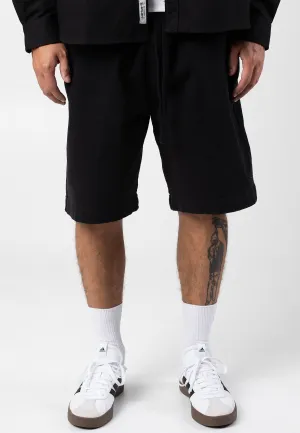 Carhartt WIP - Floyd Garment Dyed Black - Shorts Wool blend
