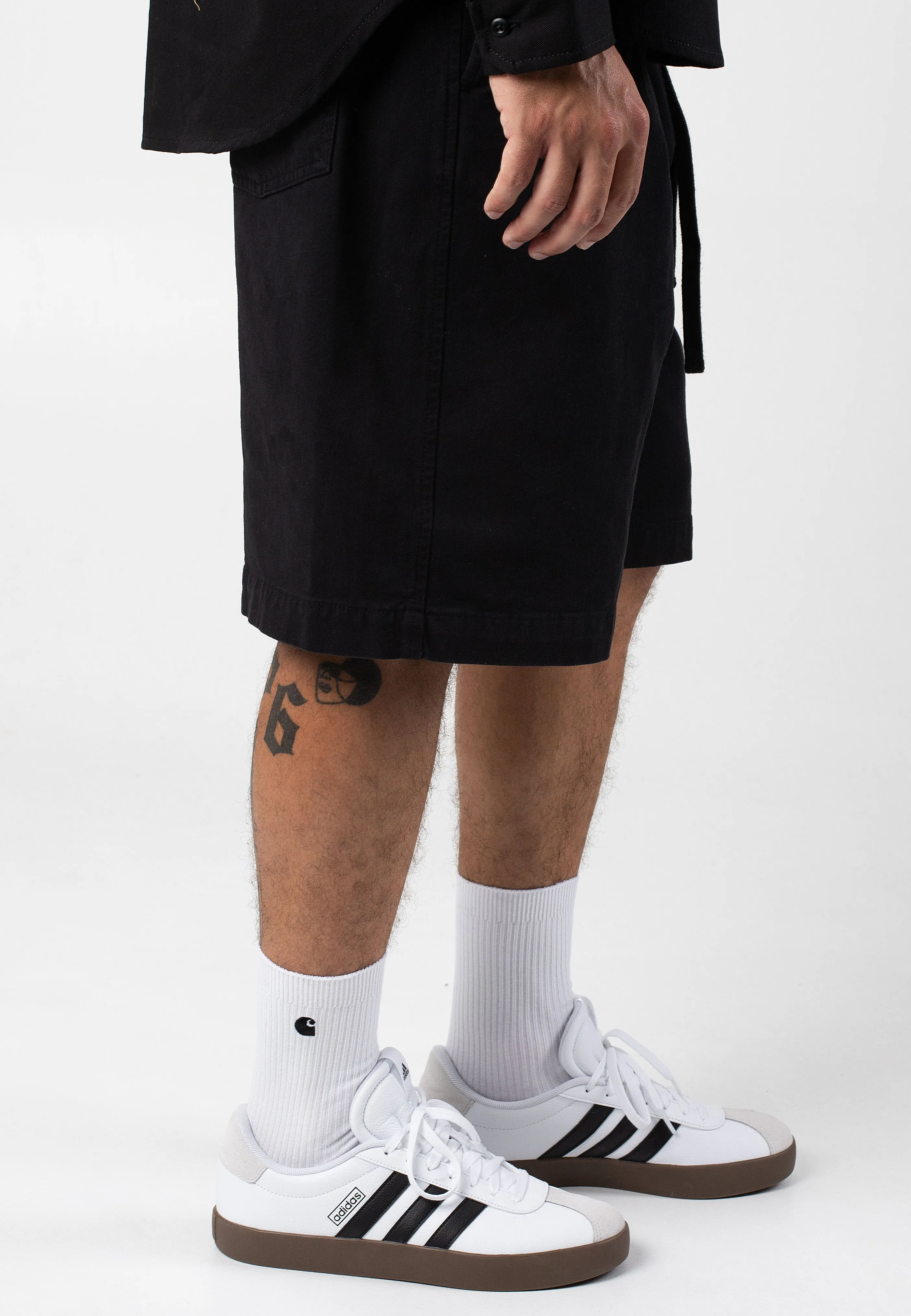 Compact Size Carhartt WIP - Floyd Garment Dyed Black - Shorts