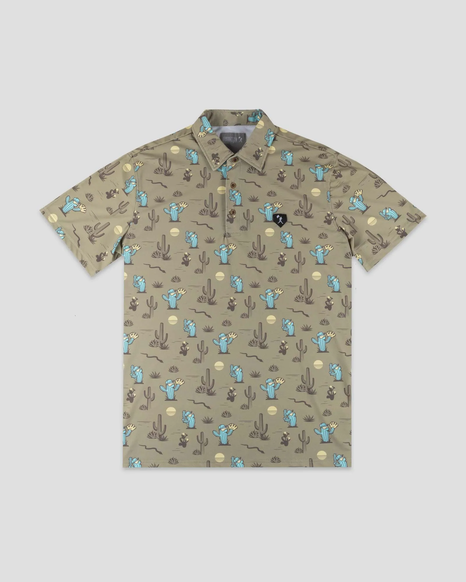 Contrast Stitch Spring Ball Cactus (Tan) - Four Hitter Polo