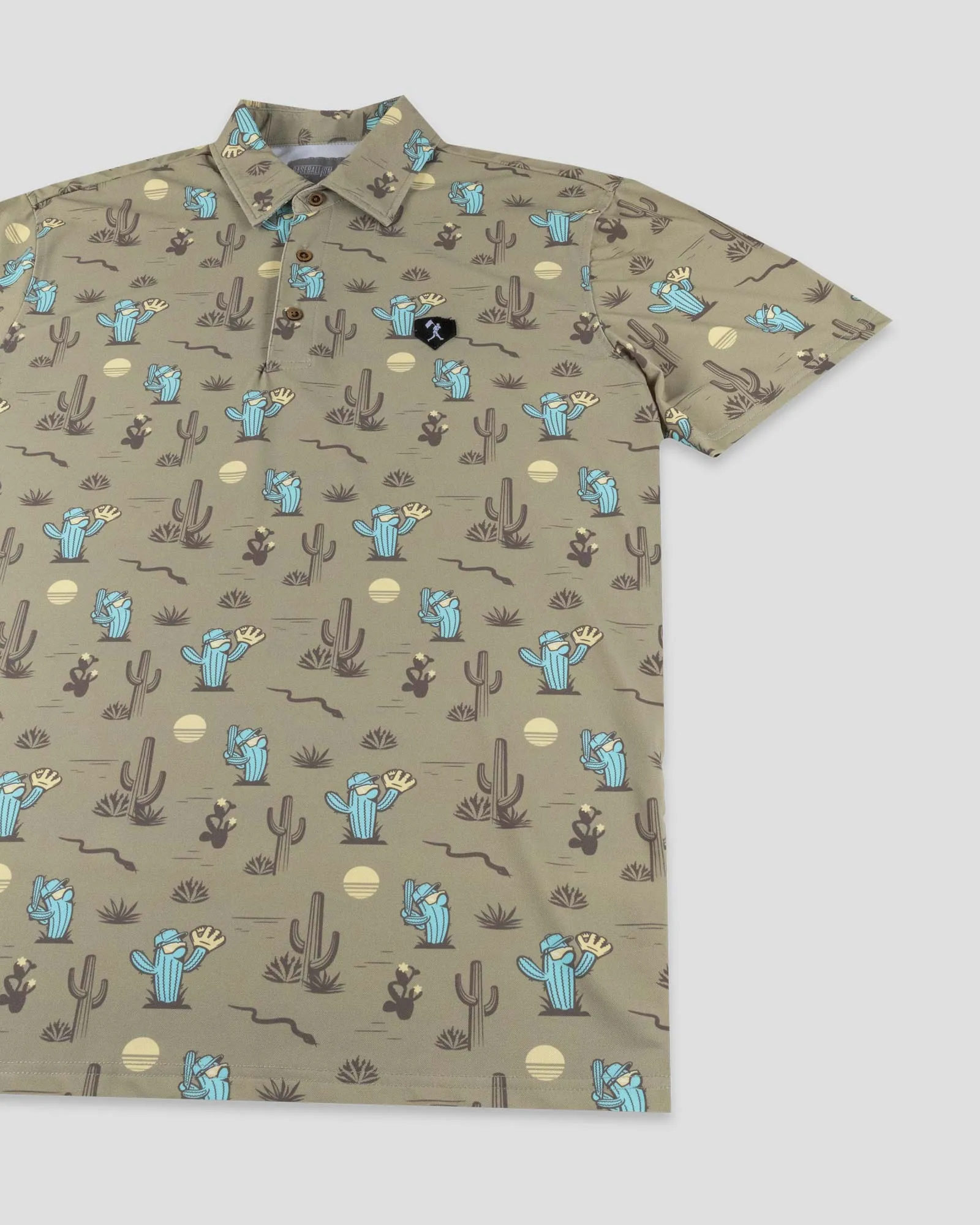 Contrast Stitch Spring Ball Cactus (Tan) - Four Hitter Polo