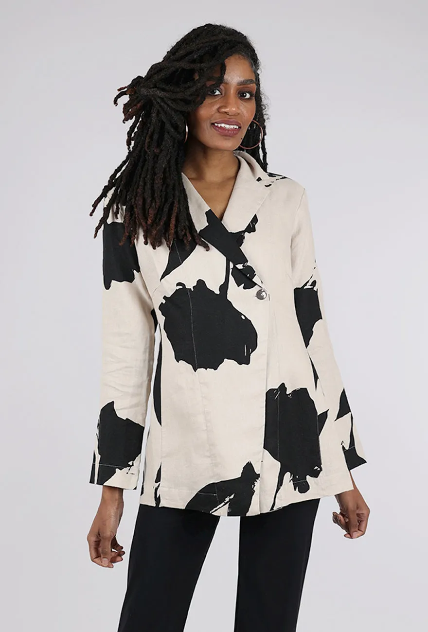 Shadow Blossom Jacket, Ecru/Black city break