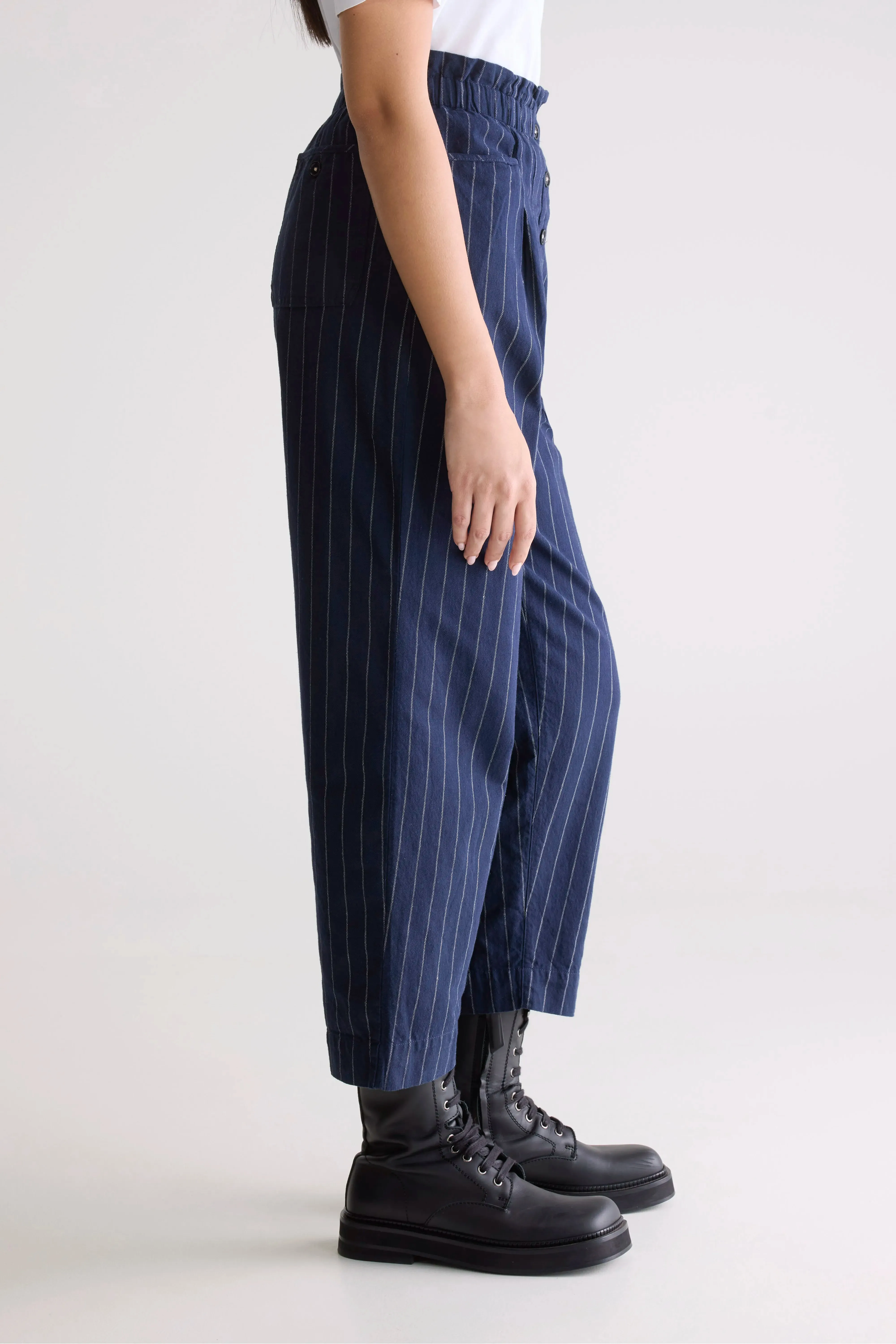 Cool Feel Lilo paperbag trousers (252 / W / STRIPE A)