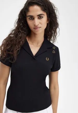 Luxury Casual Fred Perry x Amy Winehouse - Tie Back Black - Polo