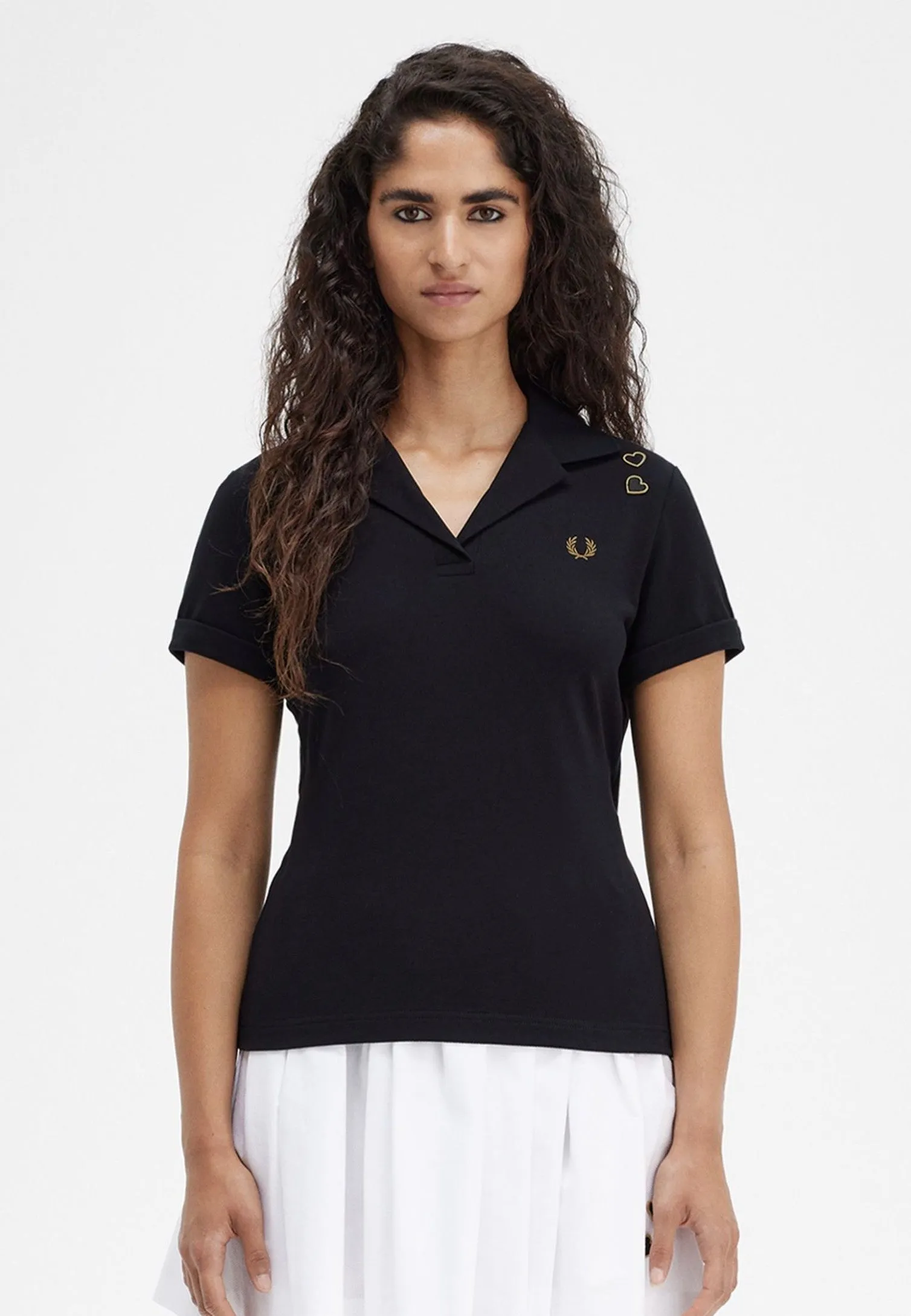 Cool Fit Fred Perry x Amy Winehouse - Tie Back Black - Polo