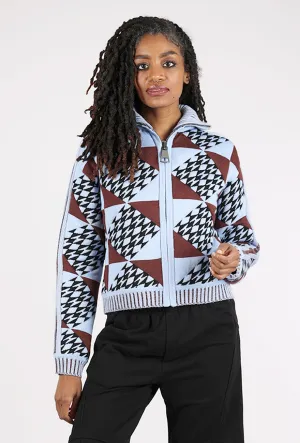 Zenda Jacket, Blue Multi Versatile Daily Layer Neutral Look