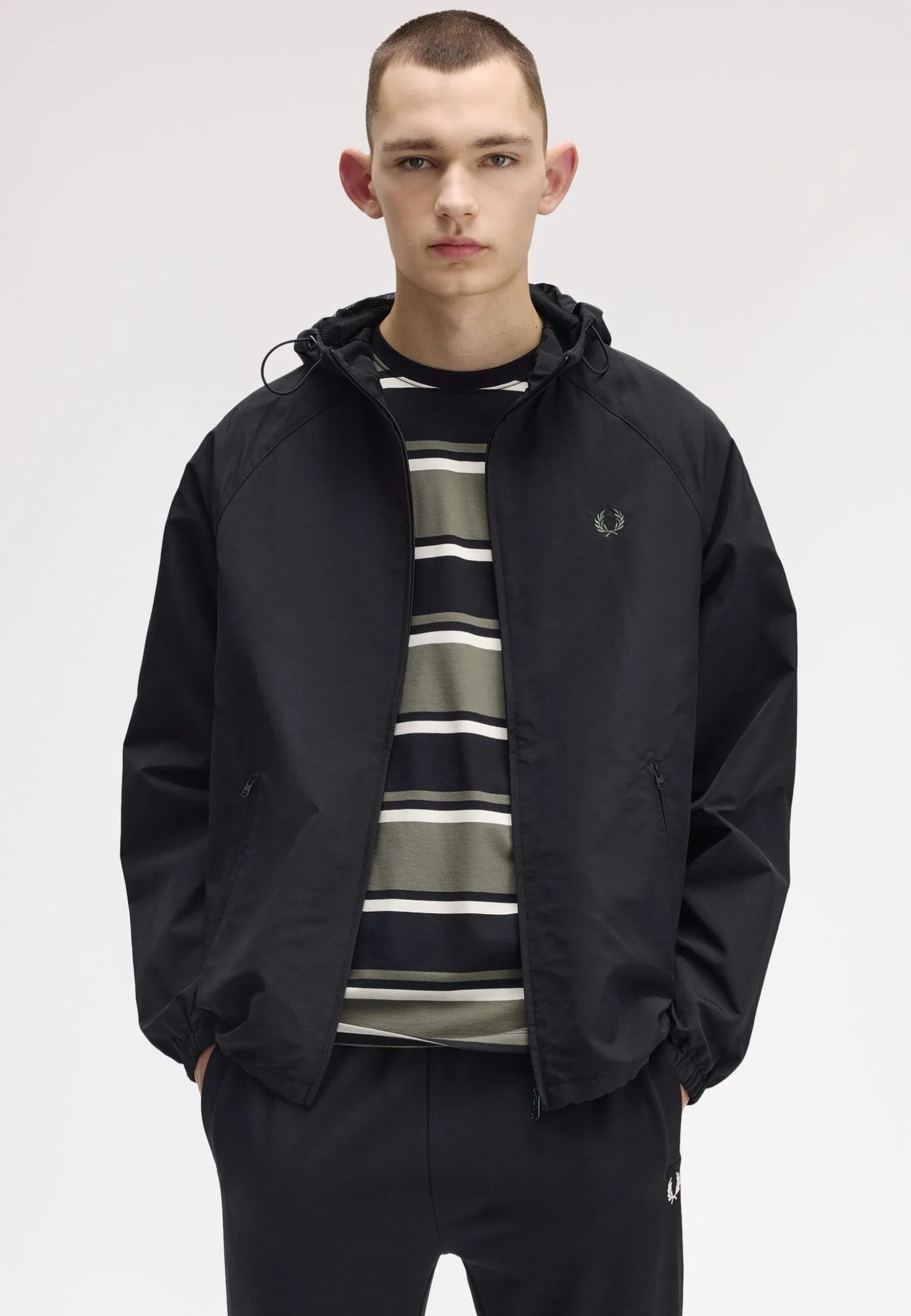 Cool Jacket Fred Perry - Hooded Shell Black - Jacket