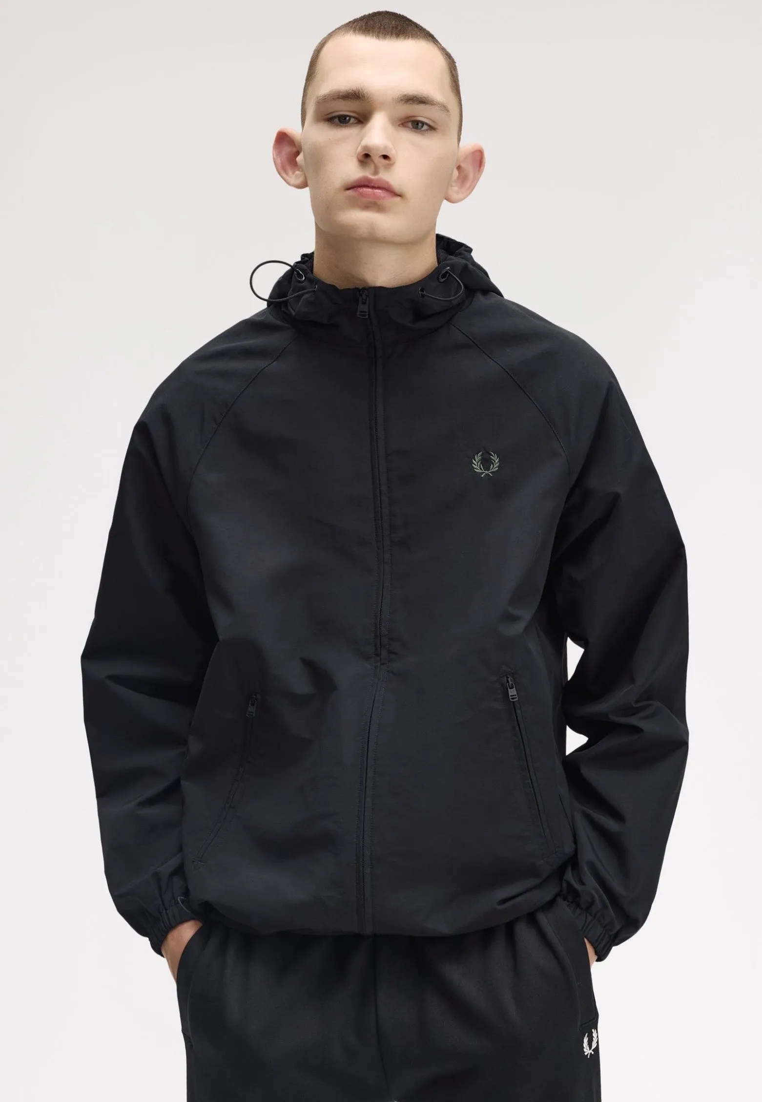 Grow Fred Perry - Hooded Shell Black - Jacket