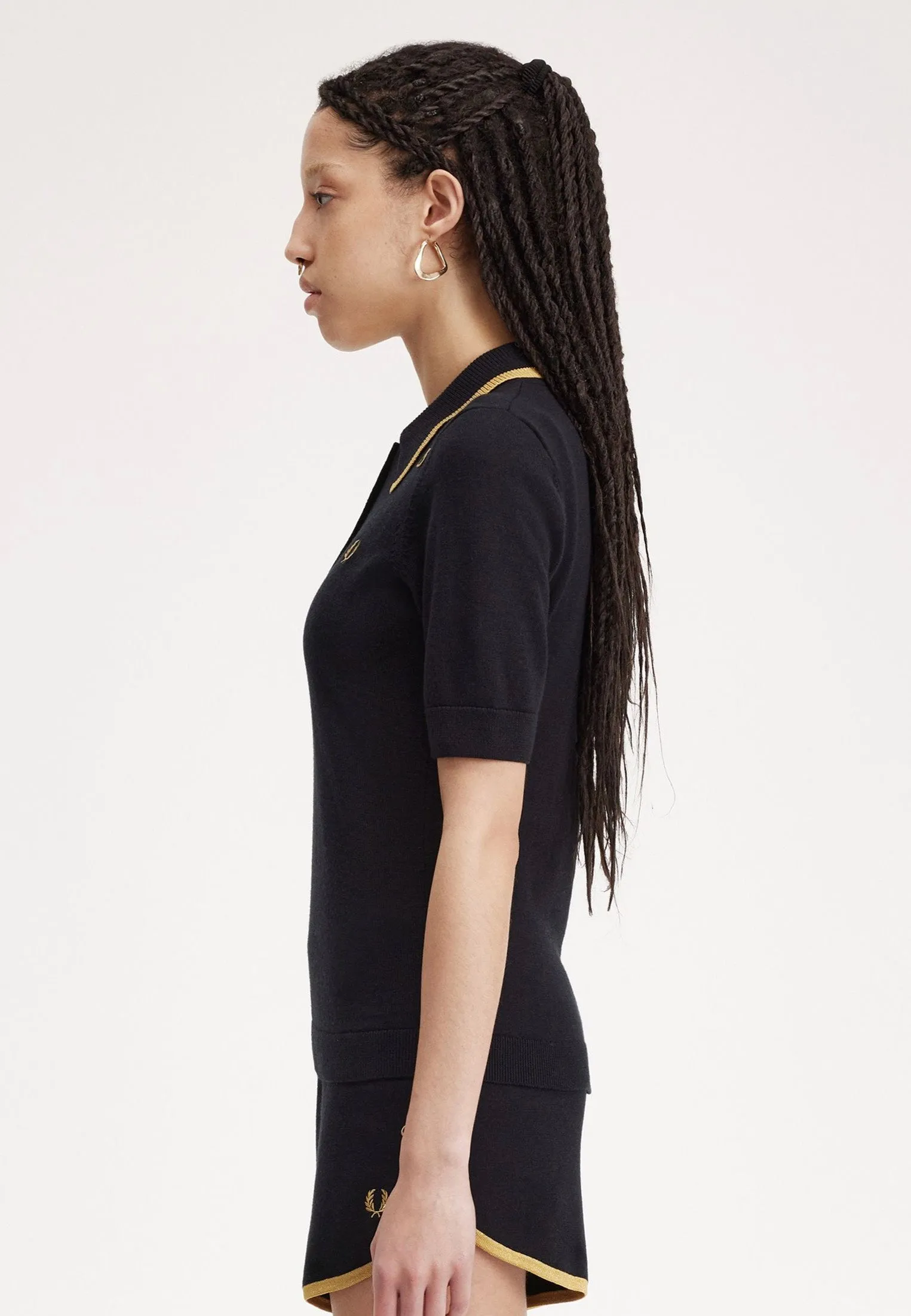 Cool Look Fred Perry x Amy Winehouse - Knitted Black - Polo