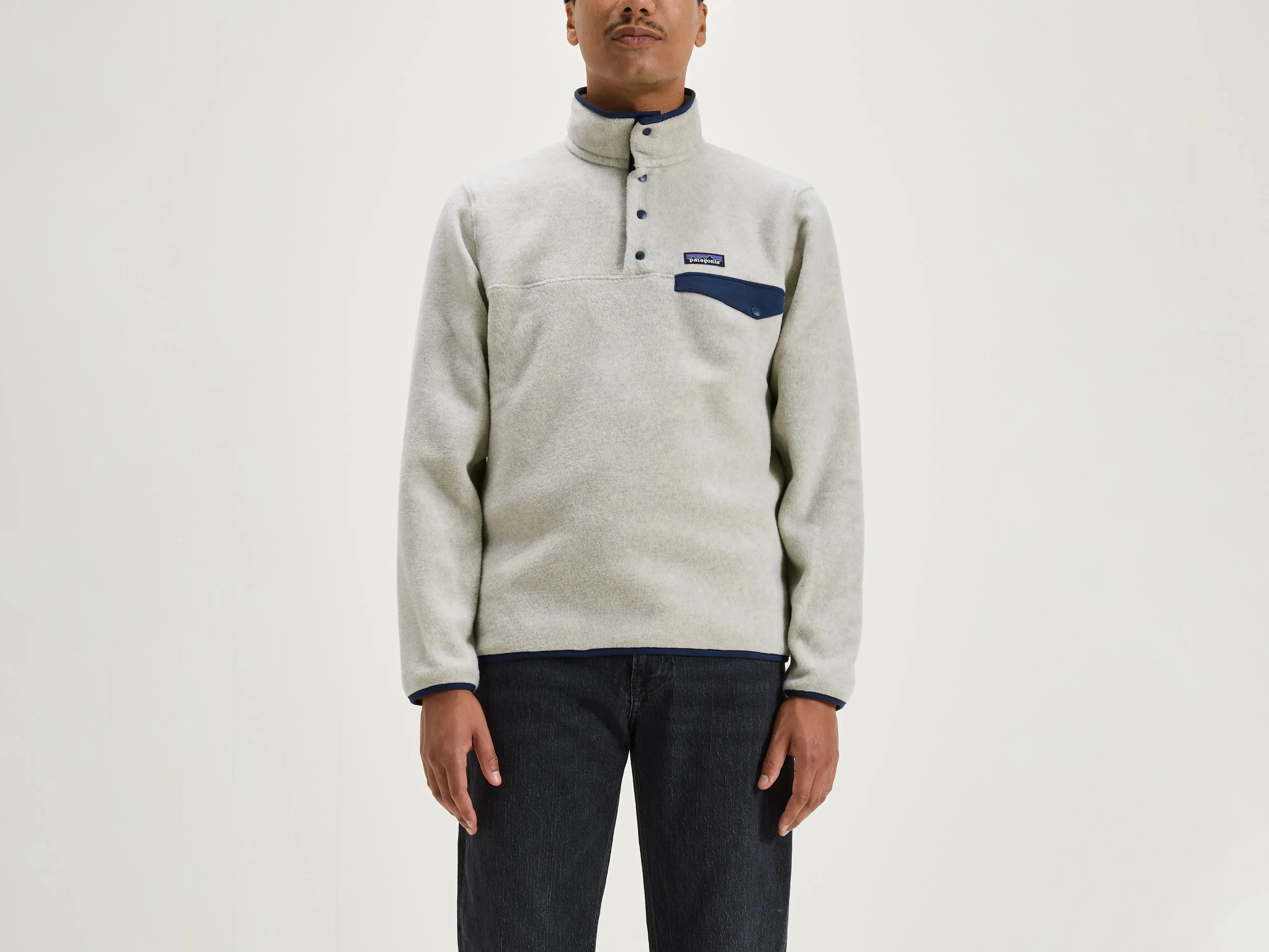 Men'S Synchilla Snap-T Fleece Pullover (242 / M / OATMEAL) Wind Resistant