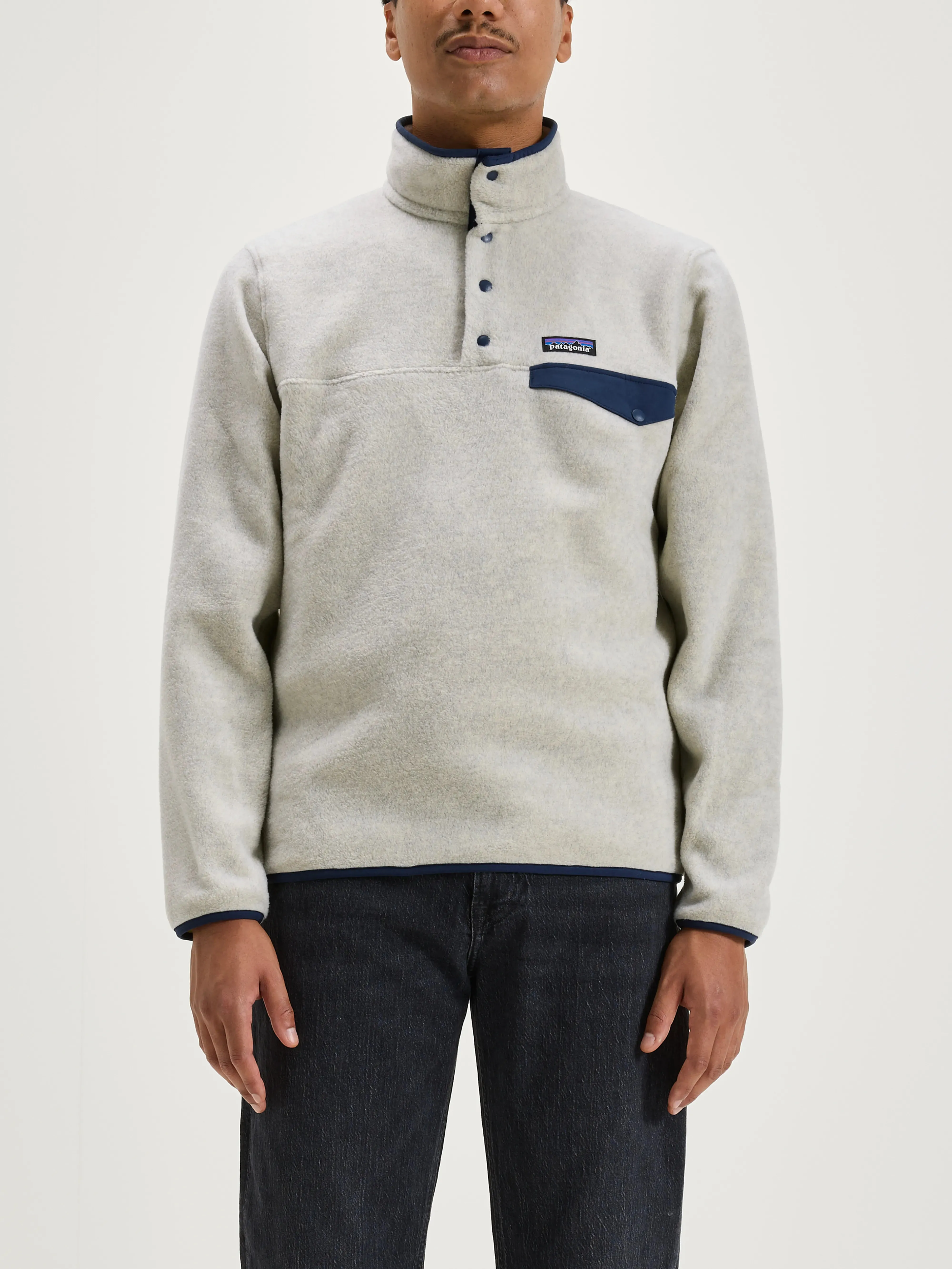 Cool Touch Men'S Synchilla Snap-T Fleece Pullover (242 / M / OATMEAL)