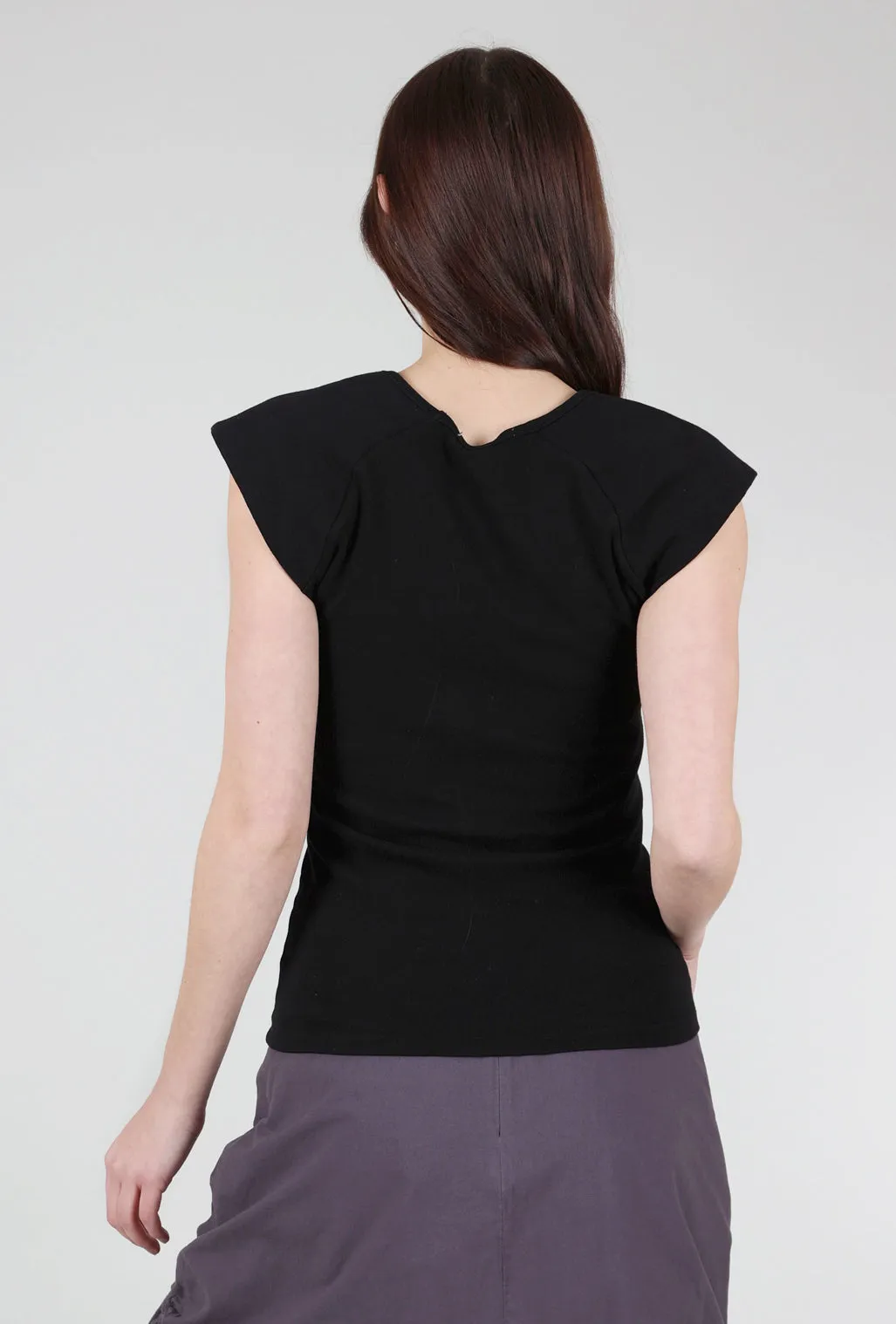 Cool Touch Strong Shoulder Top, Black