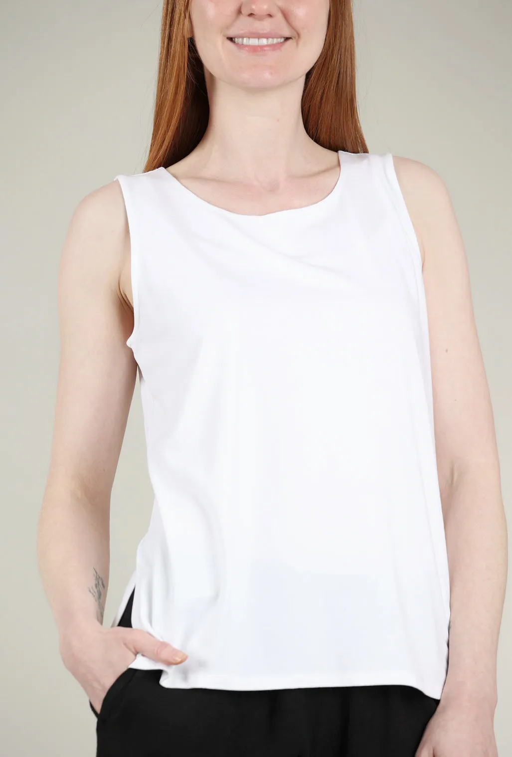 Cool Vibe Core Travel Easy Tank, White