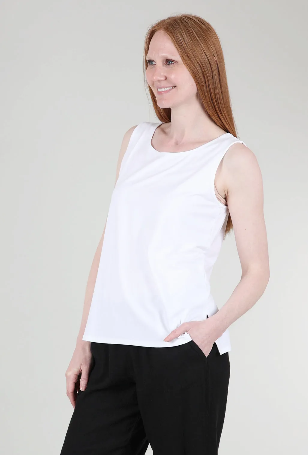 Cool Vibe Core Travel Easy Tank, White