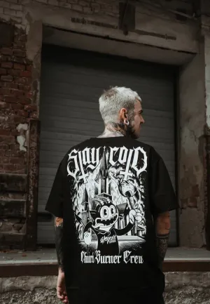 Stay Cold Apparel - Church Burner Crew Black - T-Shirt Indoor Comfort Glossy Look