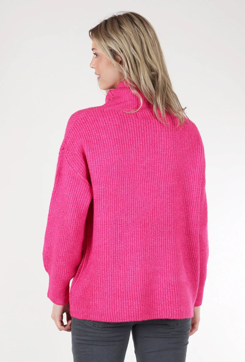 Cora Sweater, Fuchsia Quick-drying Fresh