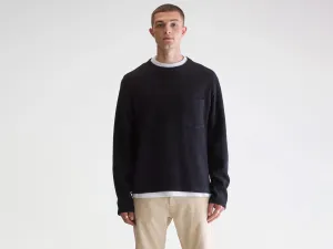 Velo crewneck sweatshirt (252 / M / BLACK) Timeless Chic