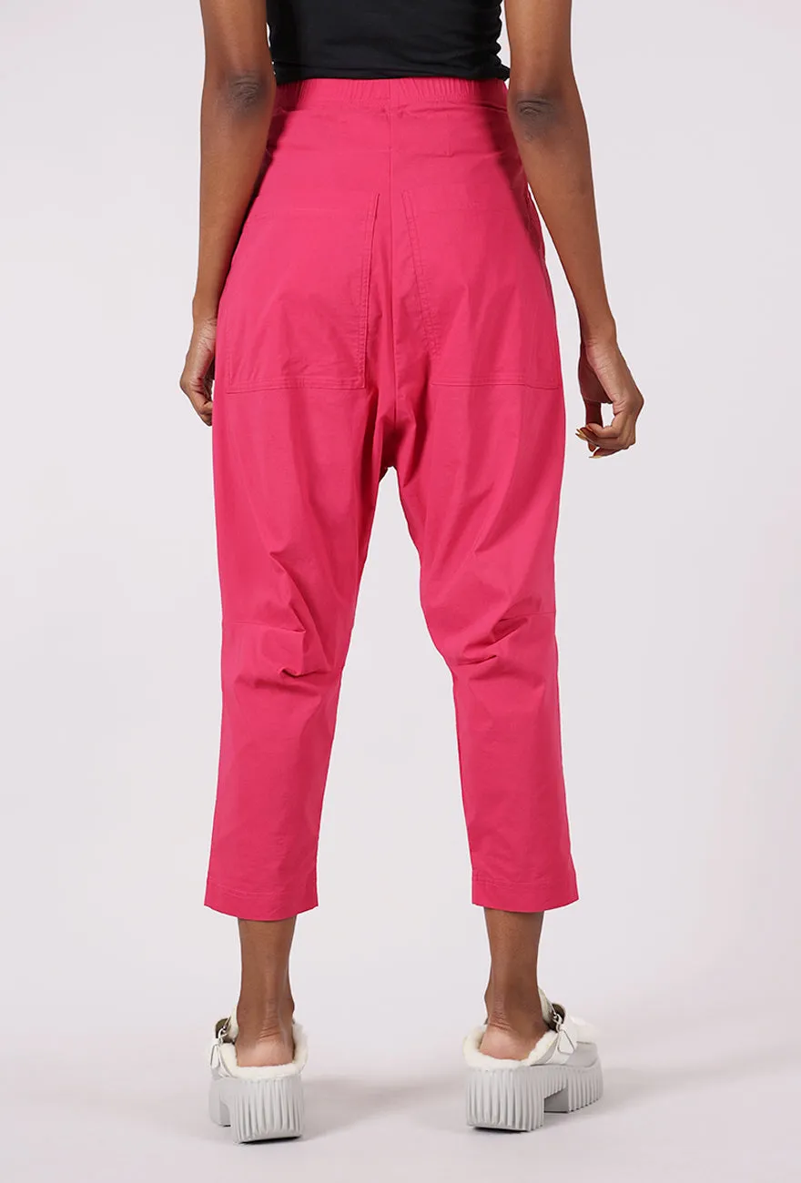 Cotton-Linen Extended Rise Trouser, Lotus Comfortable Feel
