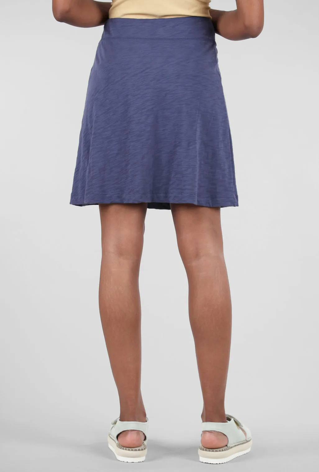 Cotton Slub Beach Skirt, Navy All Day Wear