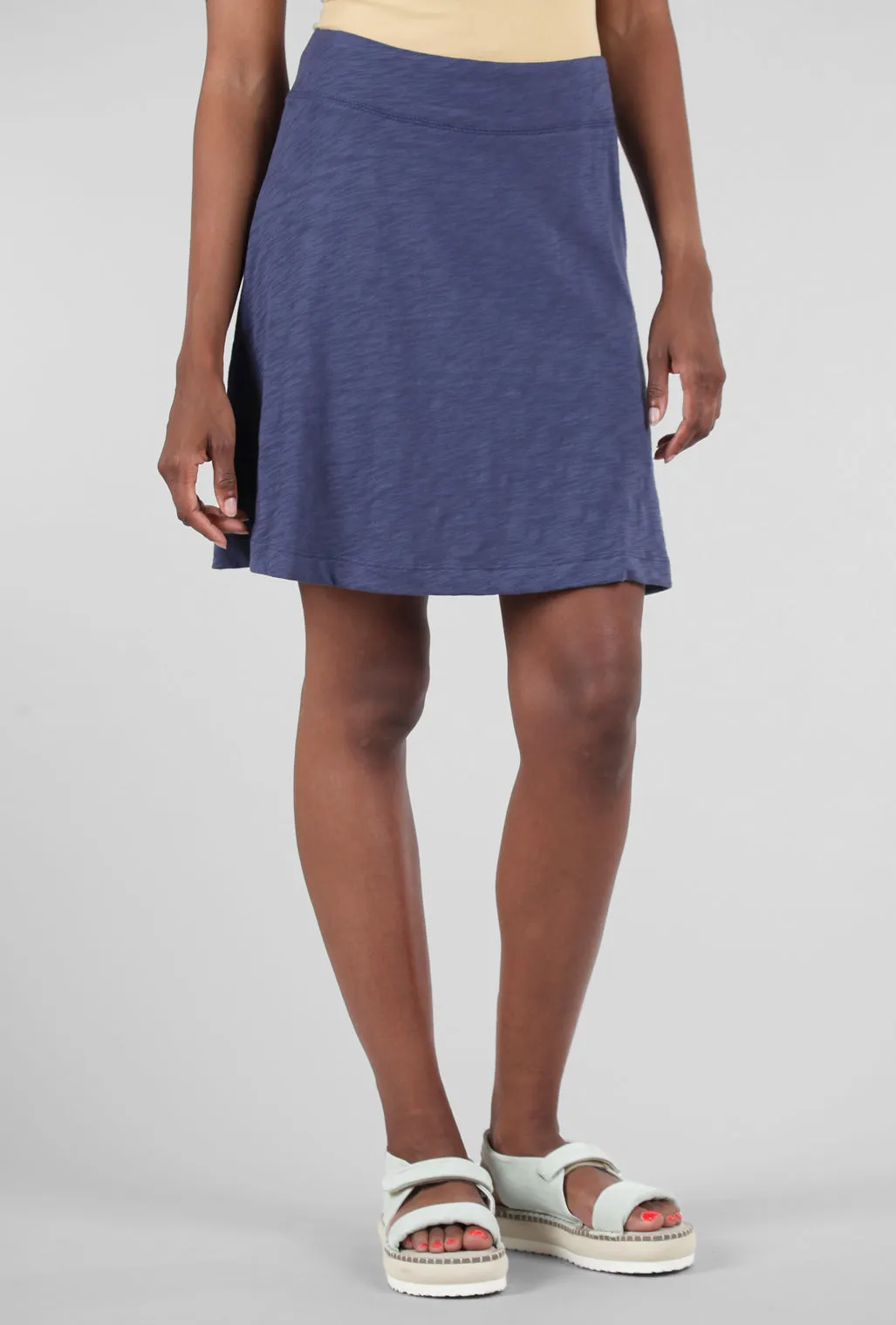 Cotton Slub Beach Skirt, Navy All Day Wear