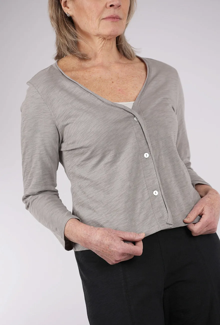 Cotton Slub Easy Jacket, Fog Comfort First
