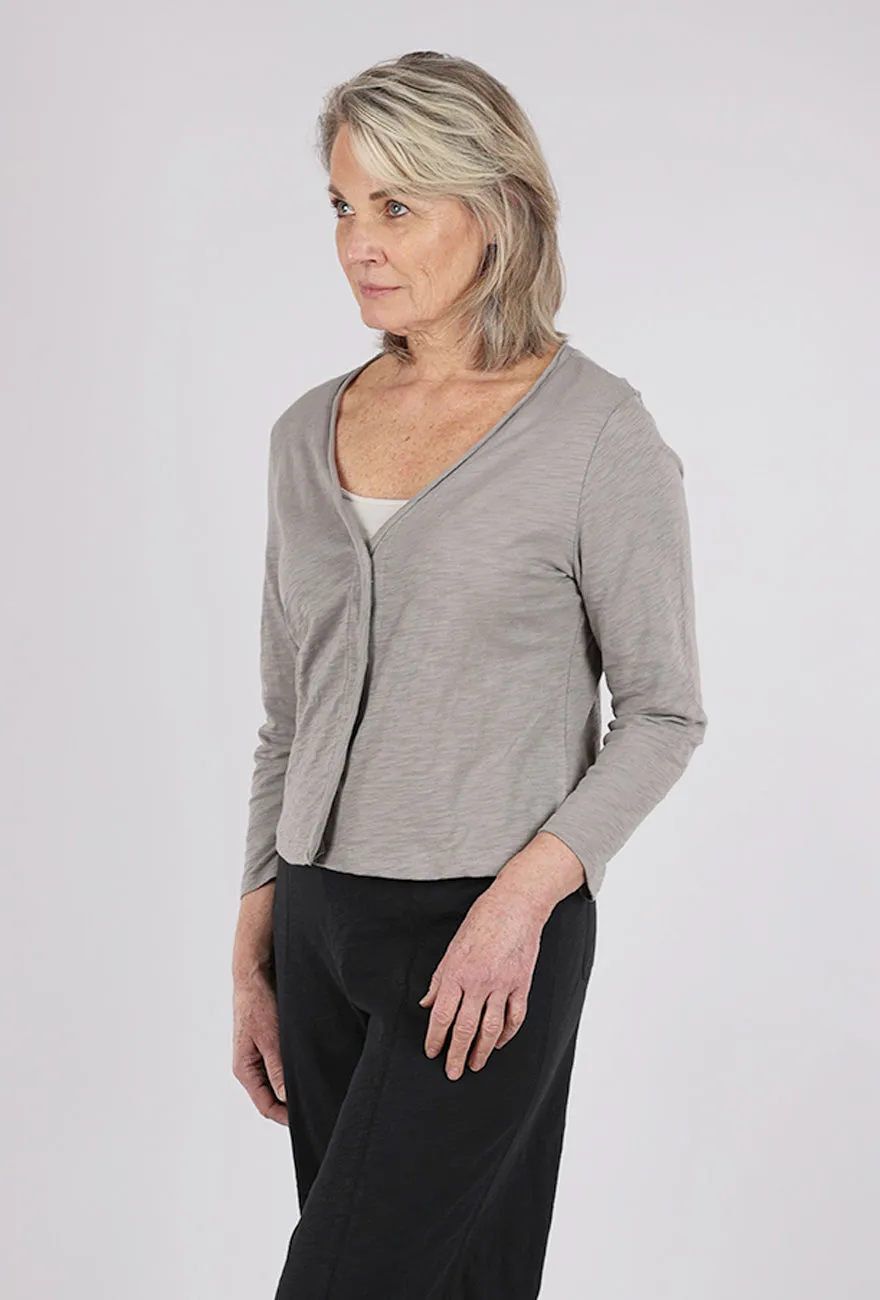 Cotton Slub Easy Jacket, Fog Comfort First