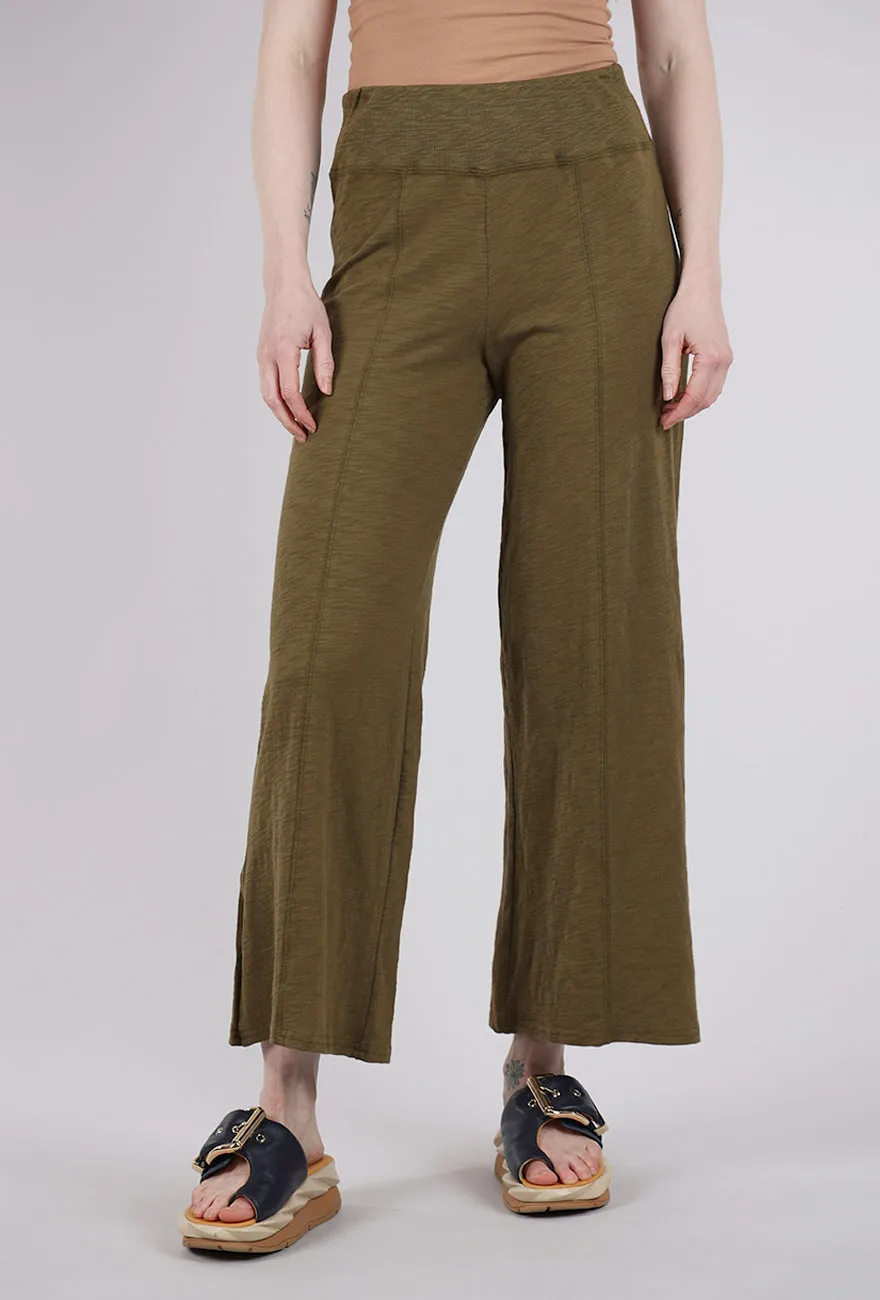 Formal Look Distressed finish Cotton Slub Everywhere Pant, Cactus