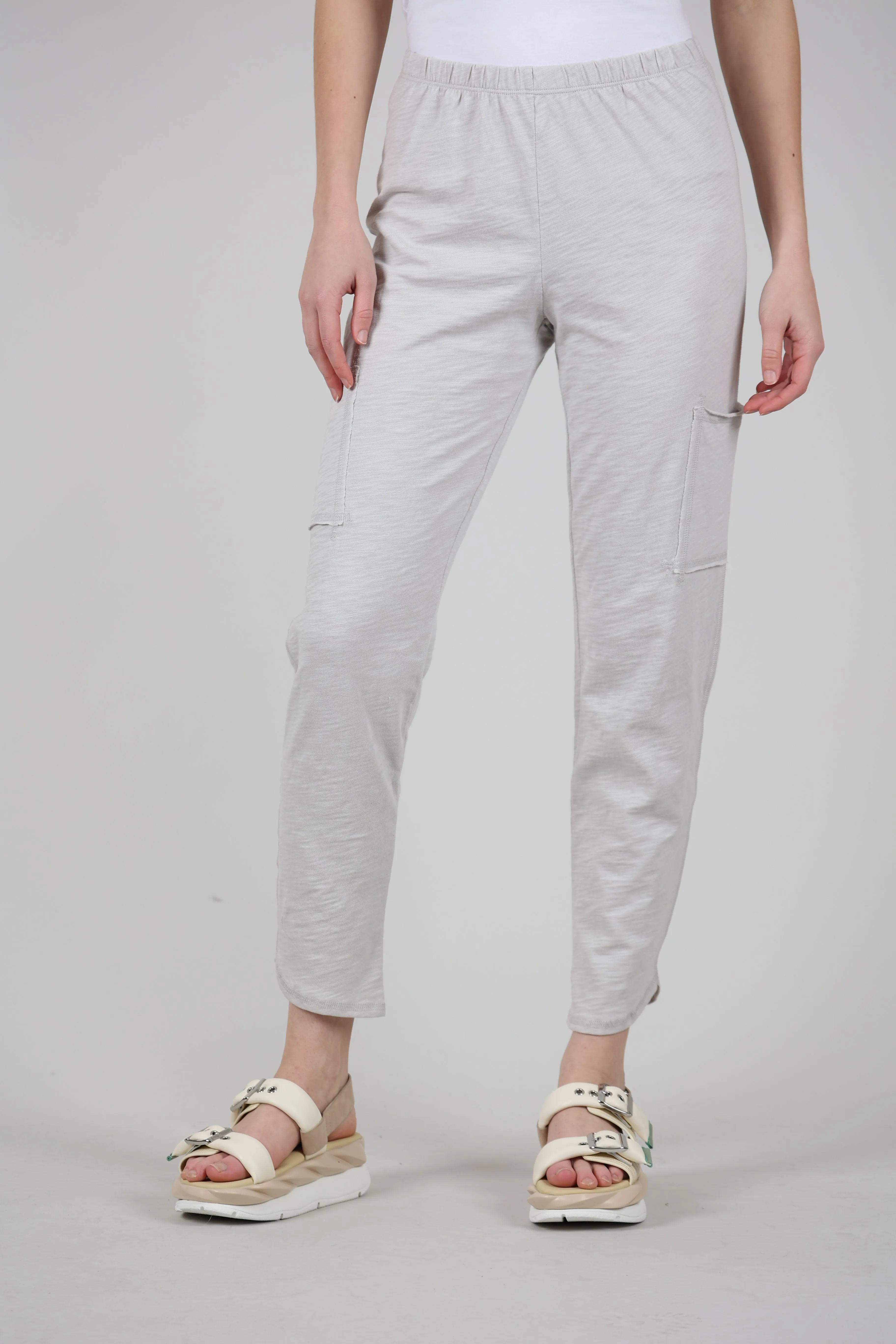 Cotton Slub Pocket Ankle Pant, Dune Move Freely