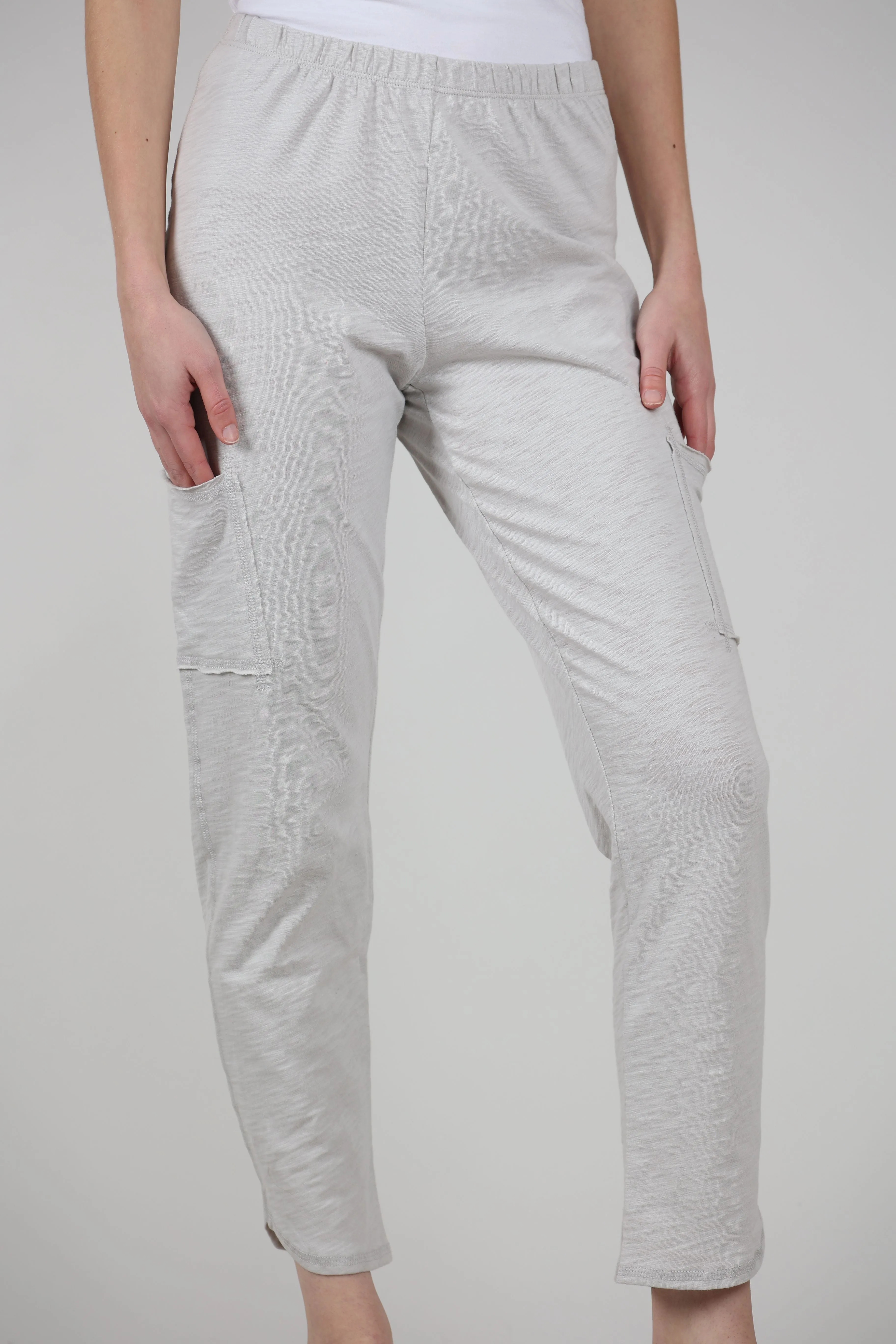 Cotton Slub Pocket Ankle Pant, Dune Trendy Wear