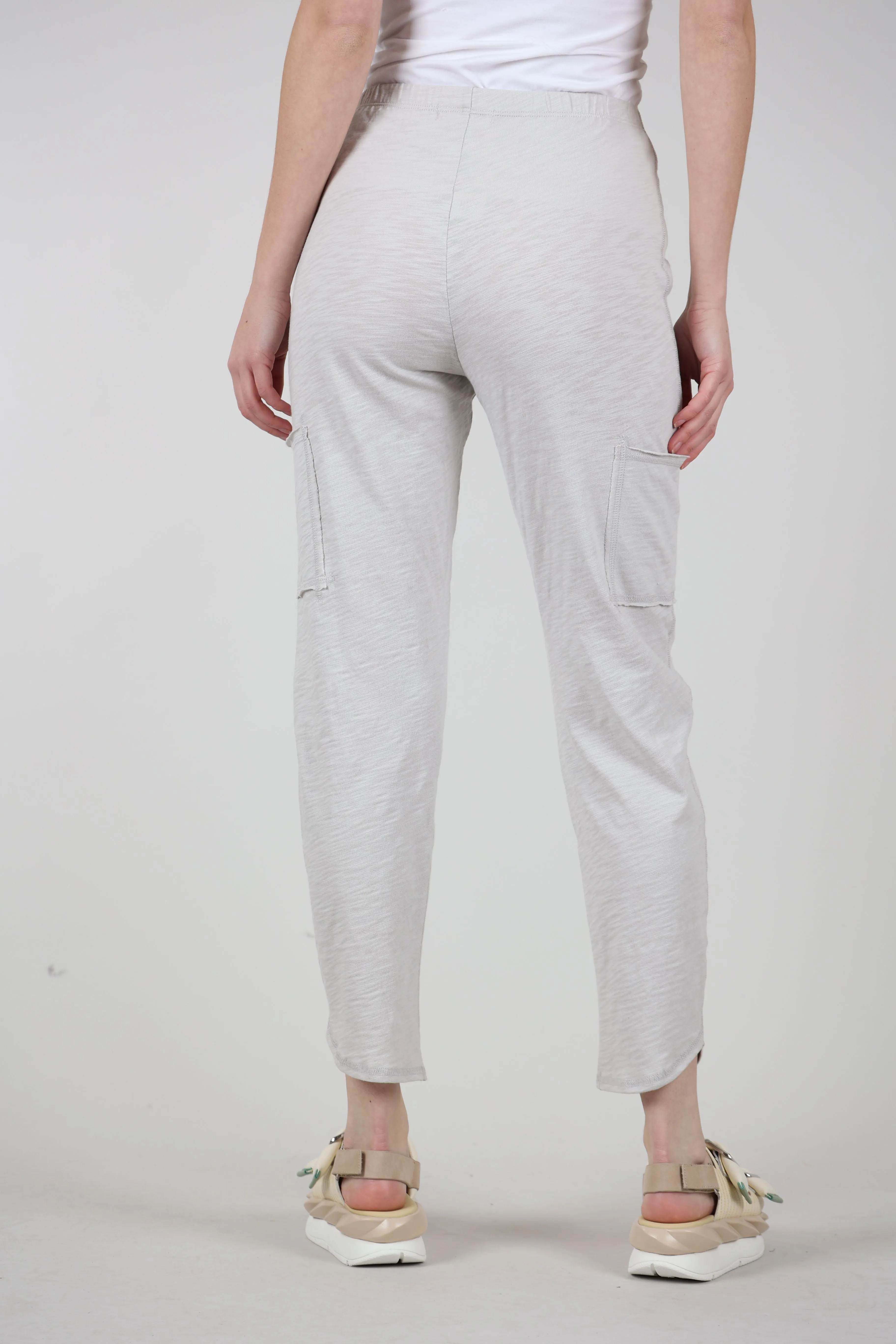 Cotton Slub Pocket Ankle Pant, Dune Trendy Wear