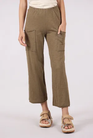 Cotton Slub Pocket Flood, Willow Comfortable Waistband