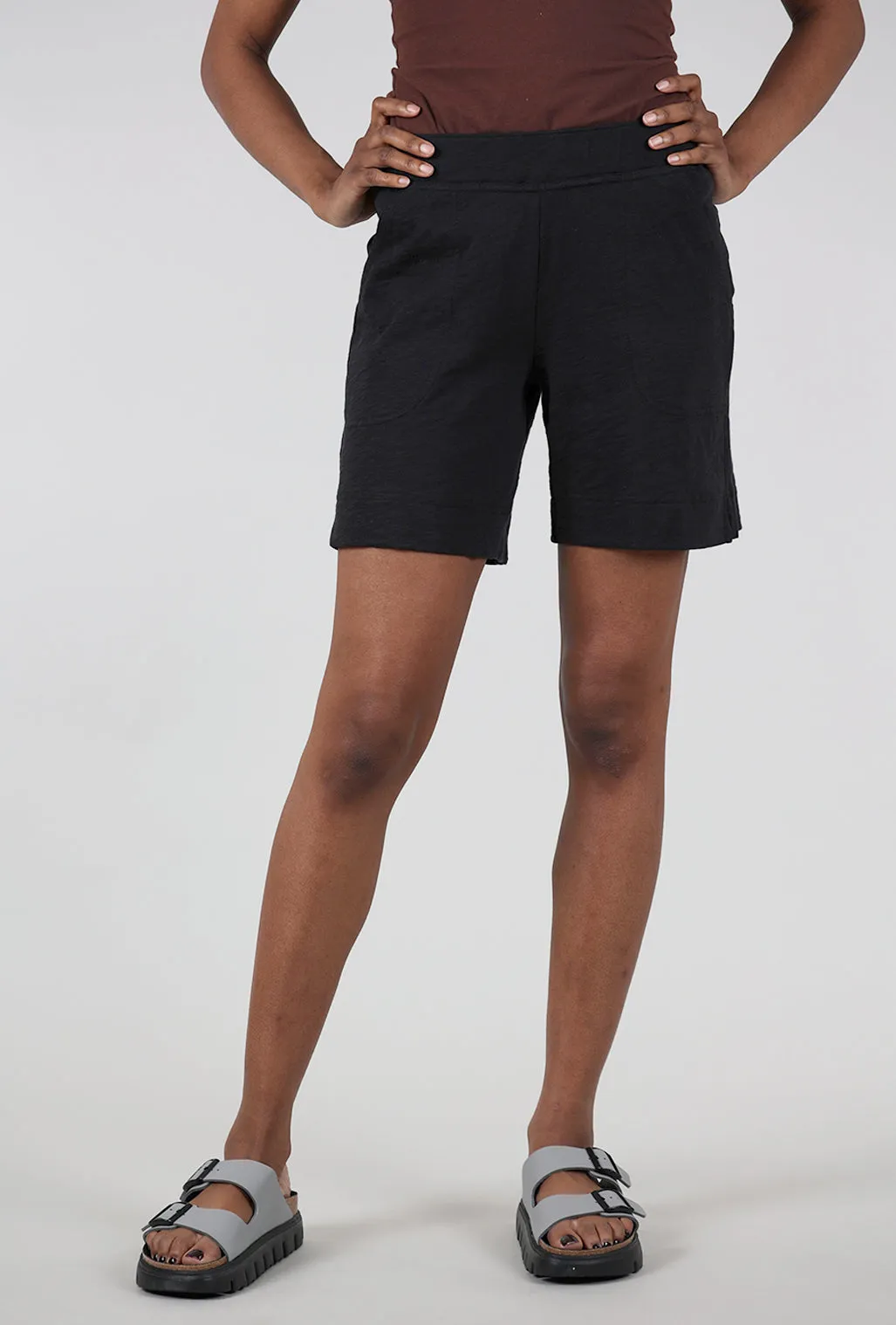 Cotton Slub Short, Black Urban Cool