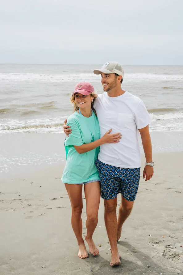 Cozy Comfort Oyster Affair: Swim Trunks - Mint
