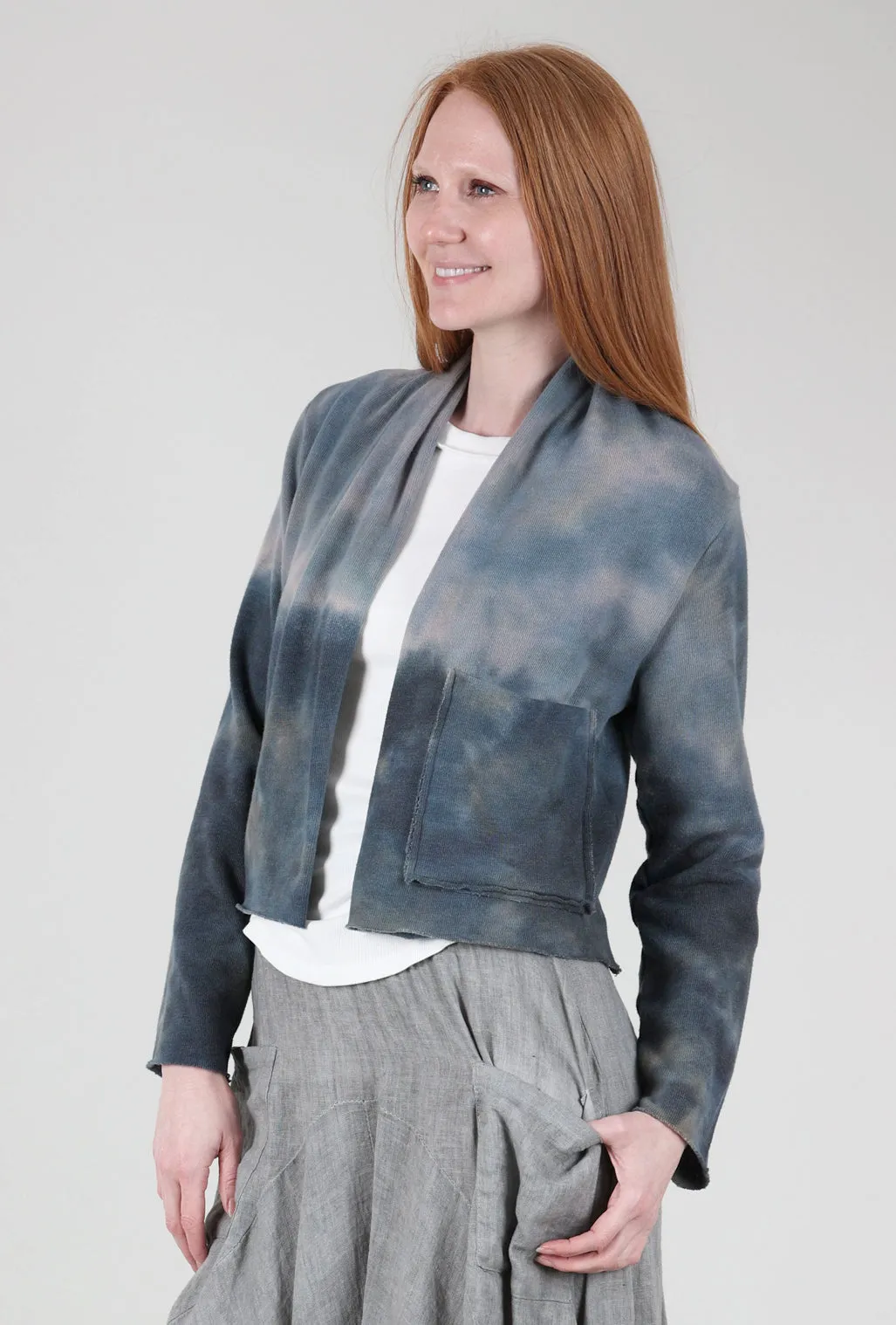 Cozy Crop Cardie, Gray Simple Ease