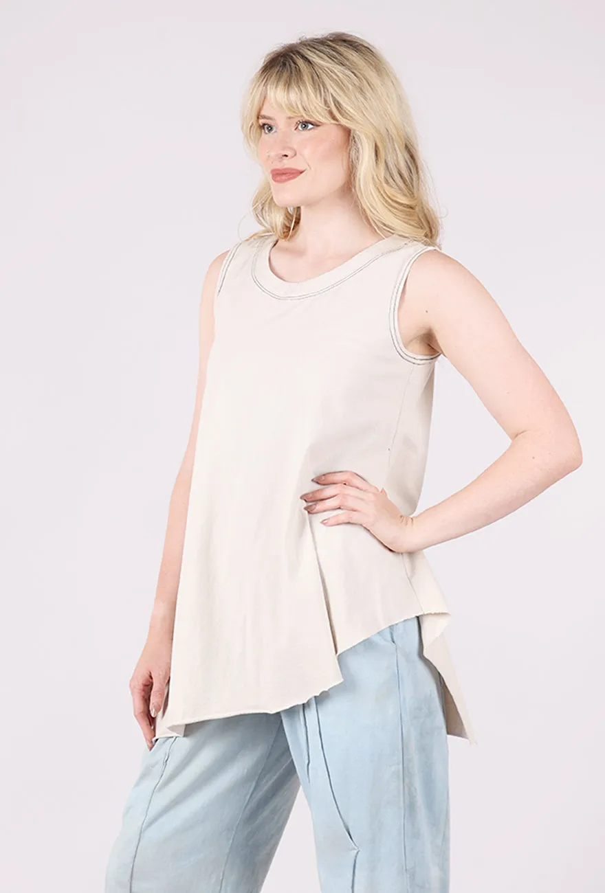 Cozy Design Knit Tunic, Ashby White