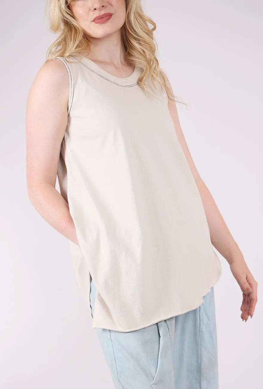 Cozy Design Knit Tunic, Ashby White