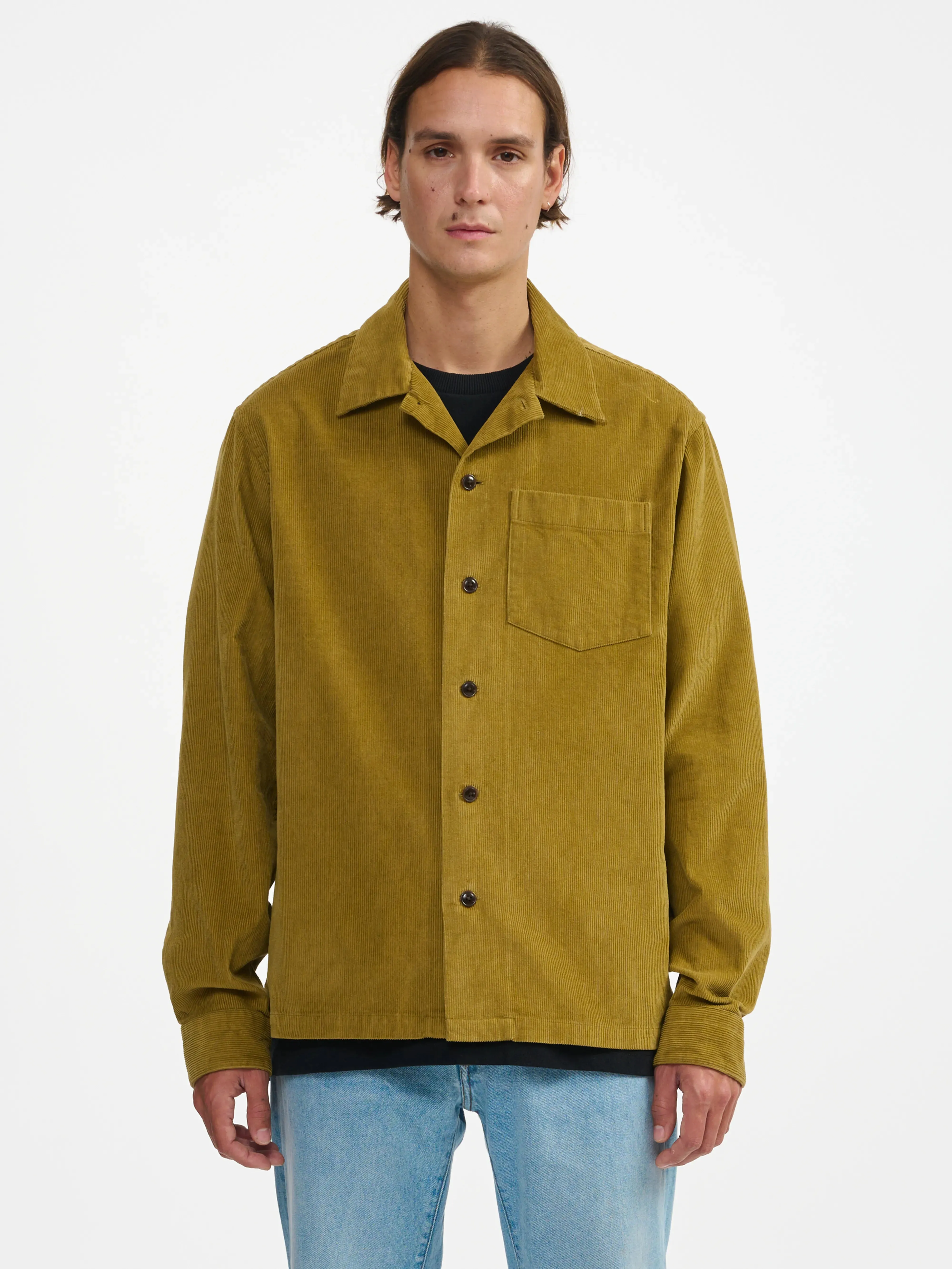 Cozy Detail goney overshirt (241 / M / PALE KHAKI)