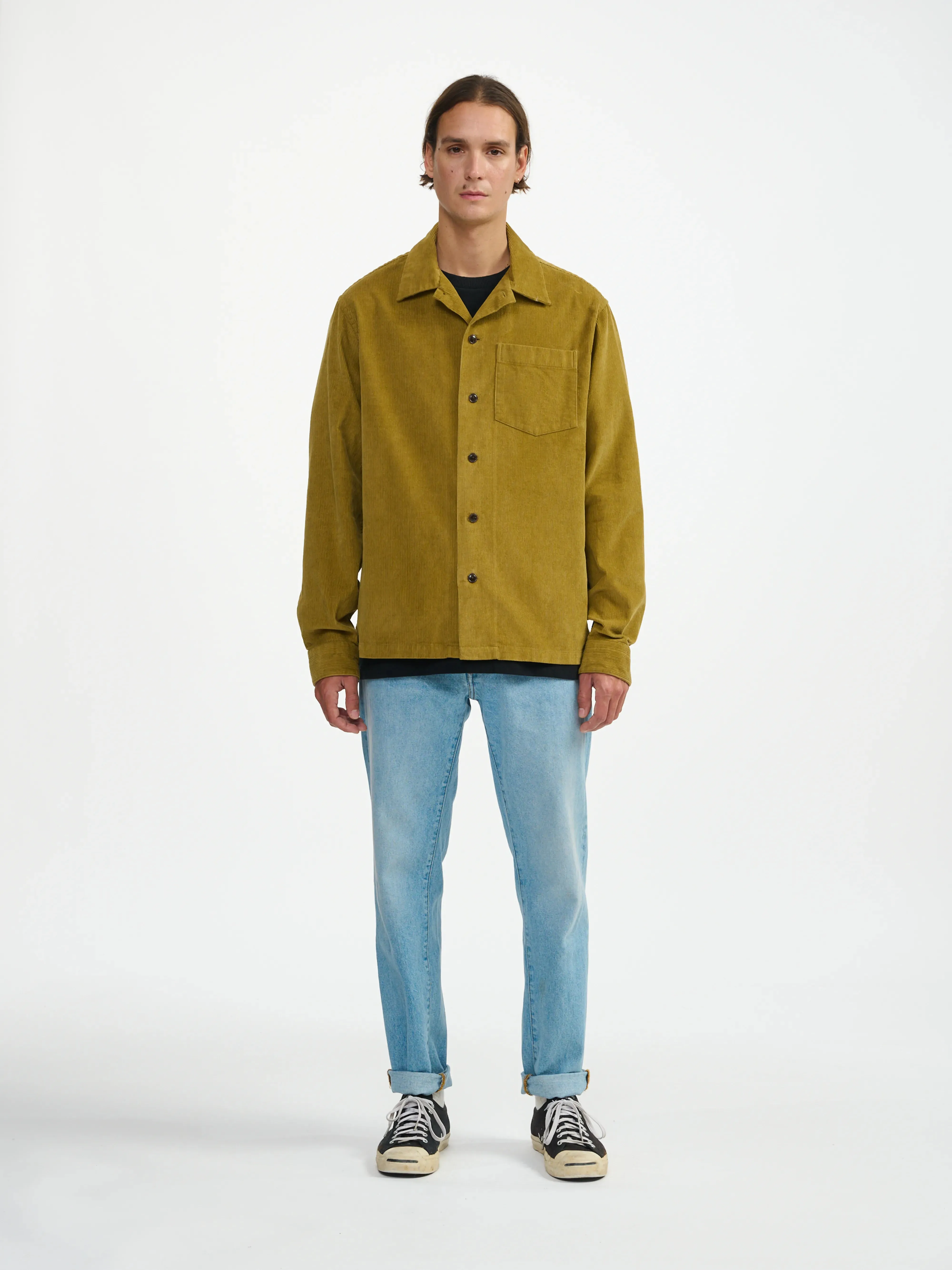 Cozy Detail goney overshirt (241 / M / PALE KHAKI)