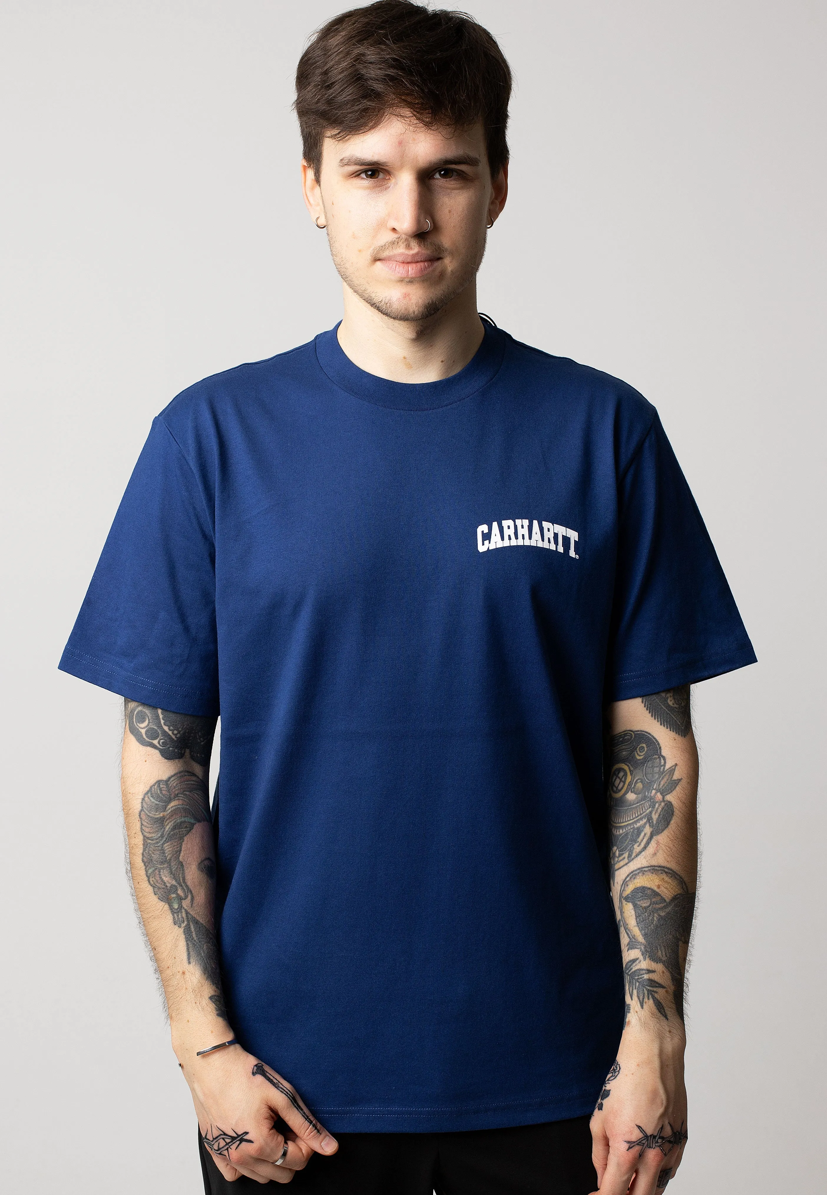 Street Ready Carhartt WIP - University Script Elder/White - T-Shirt