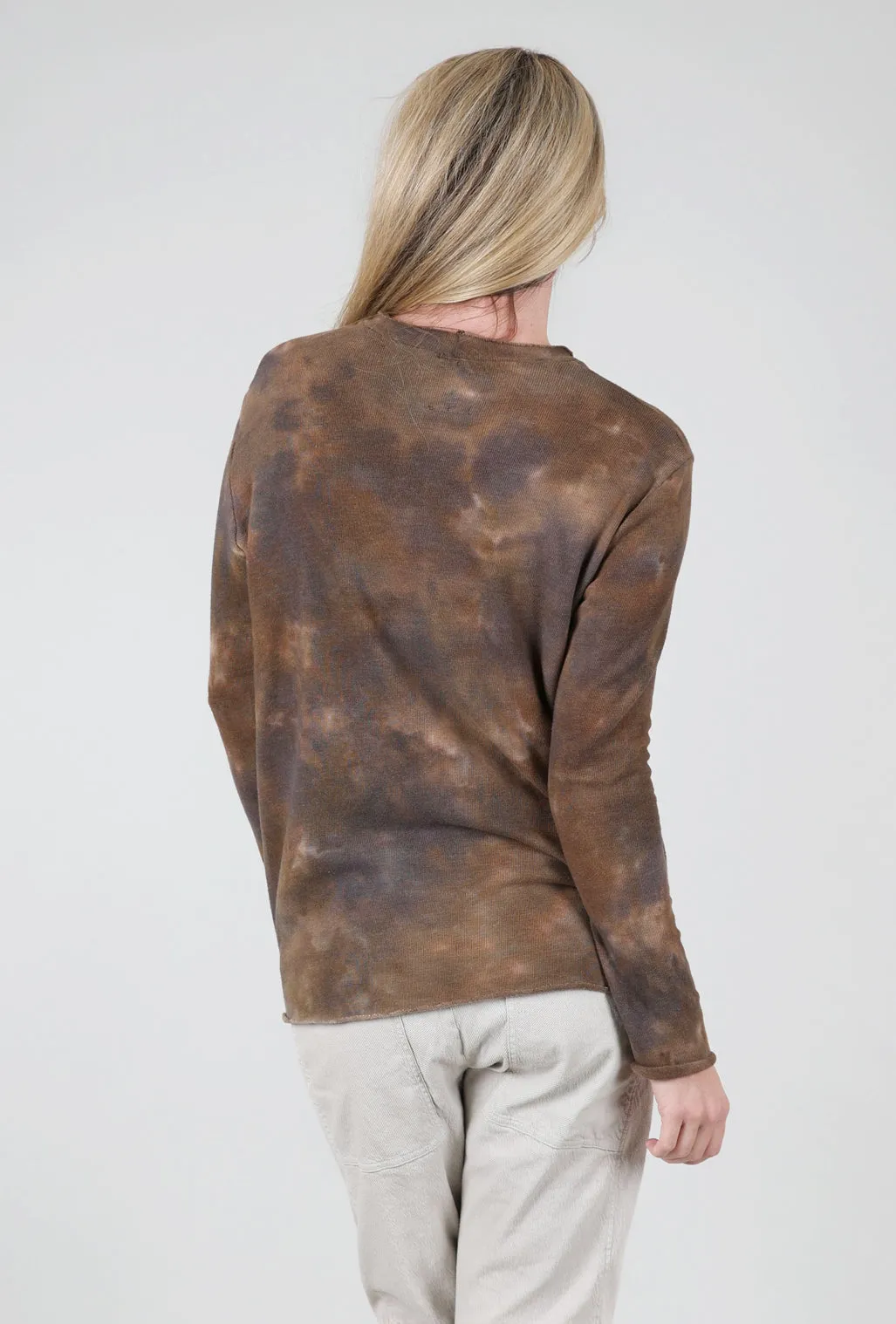 Cozy Smoosh Top, Khaki Relaxed Style
