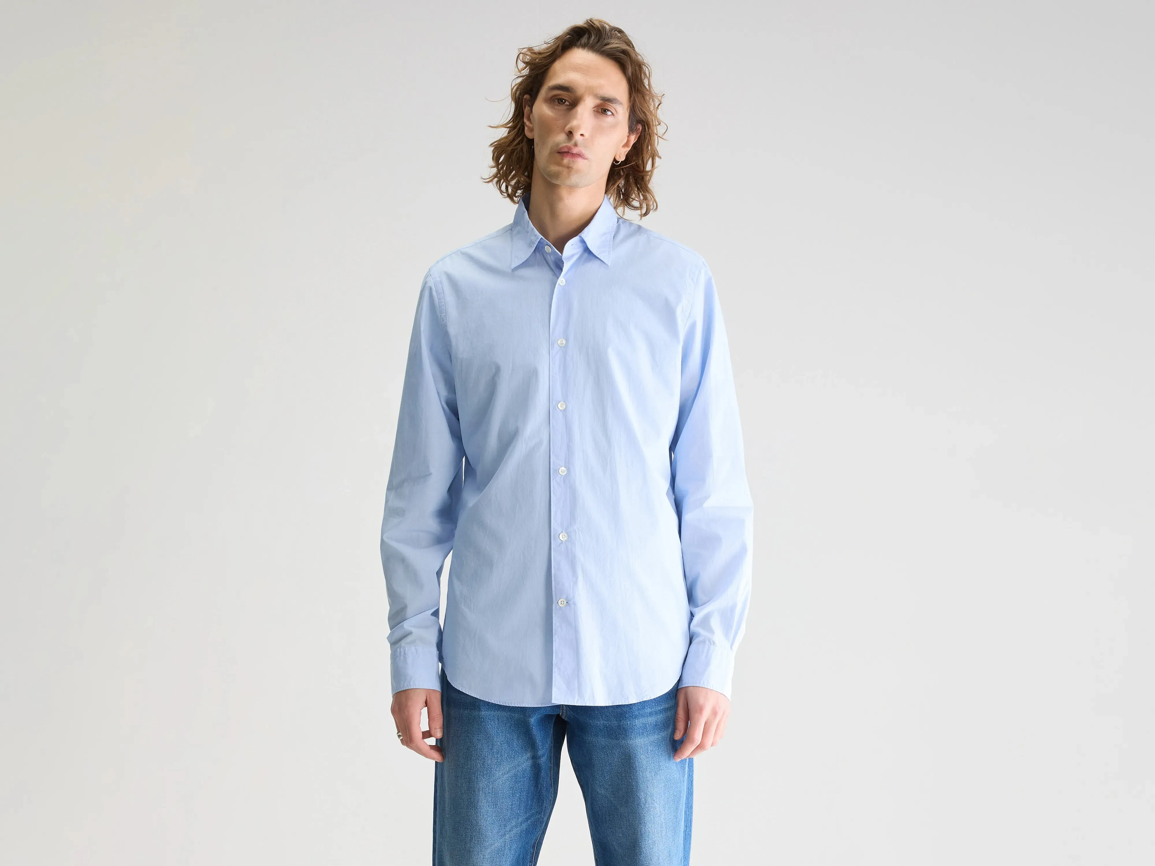 Gabe slim shirt (251 / M / STRIPE B) Eco conscious Classic Appeal