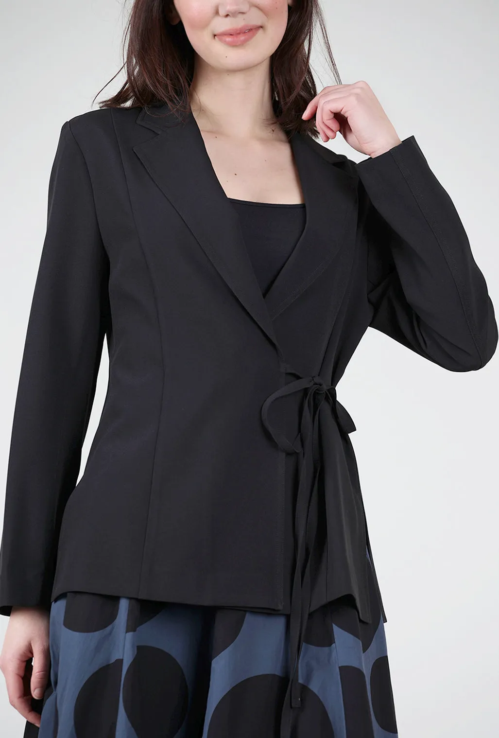 Crepe Tie Jacket, Black Apocalypse ready gear