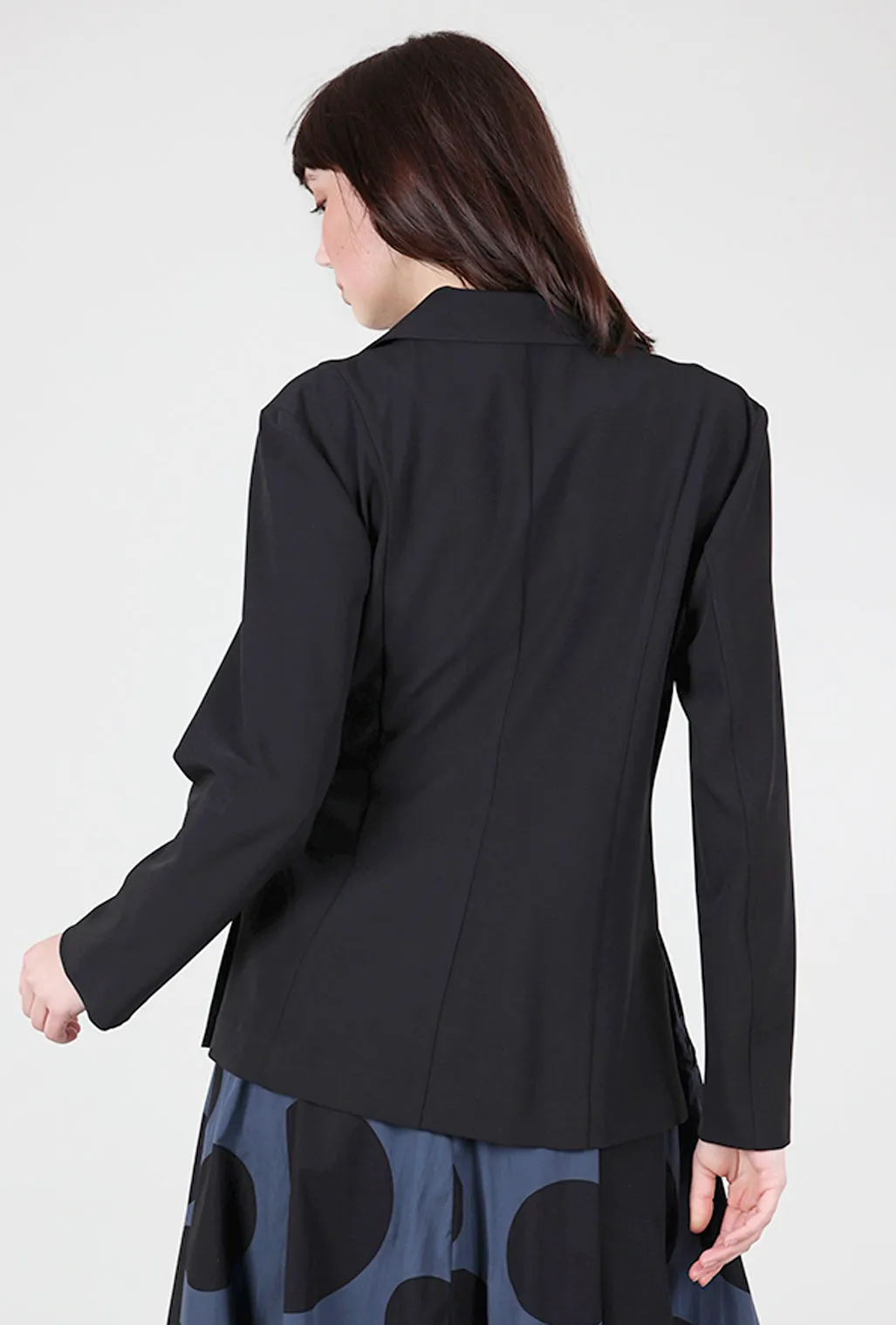 Crepe Tie Jacket, Black Apocalypse ready gear