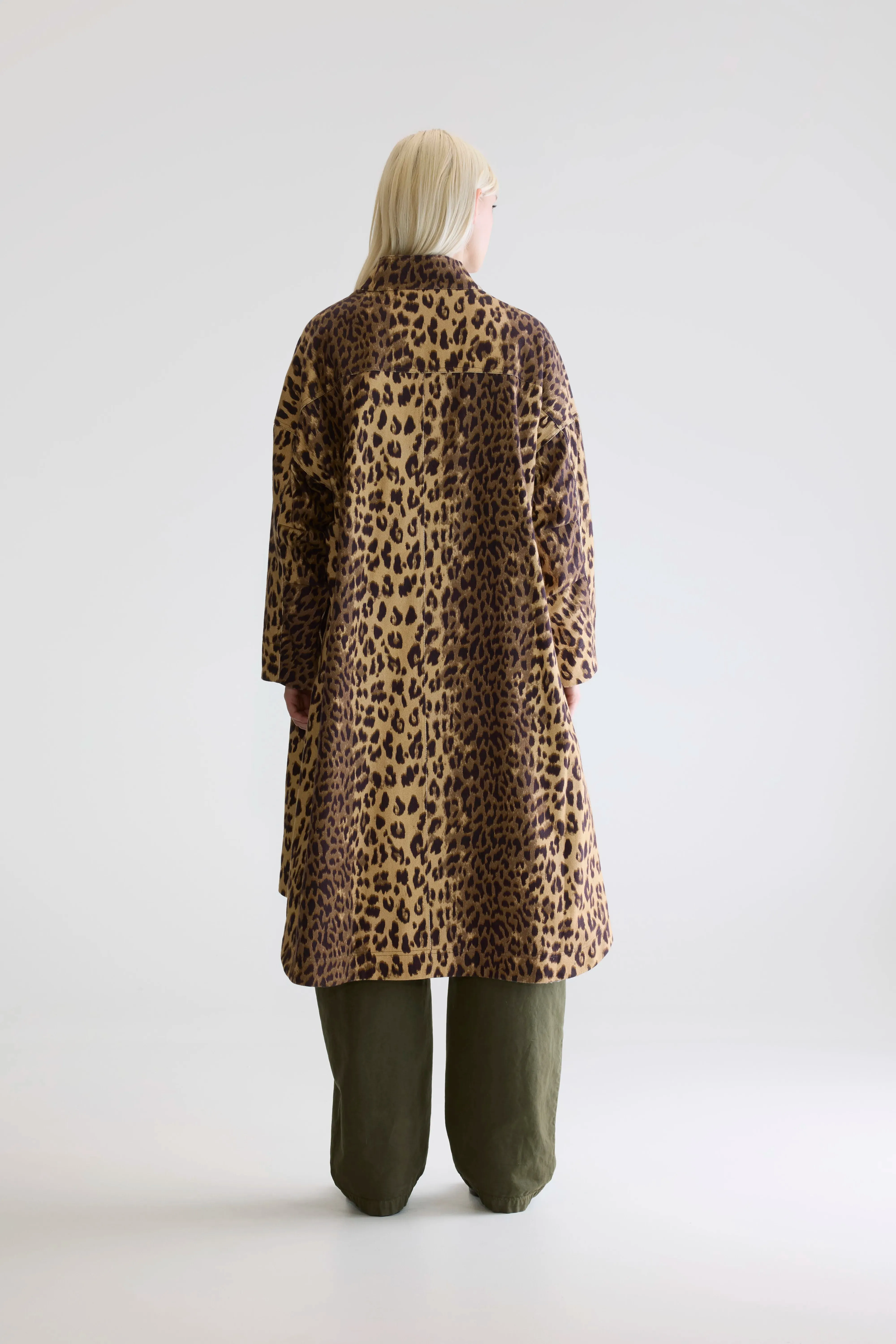 Crisp Fit Juttac leopard-print trench (252 / W / COMBO D)