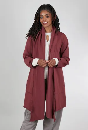 Shawl Collar Cardie, Rust Cozy cabin sweater